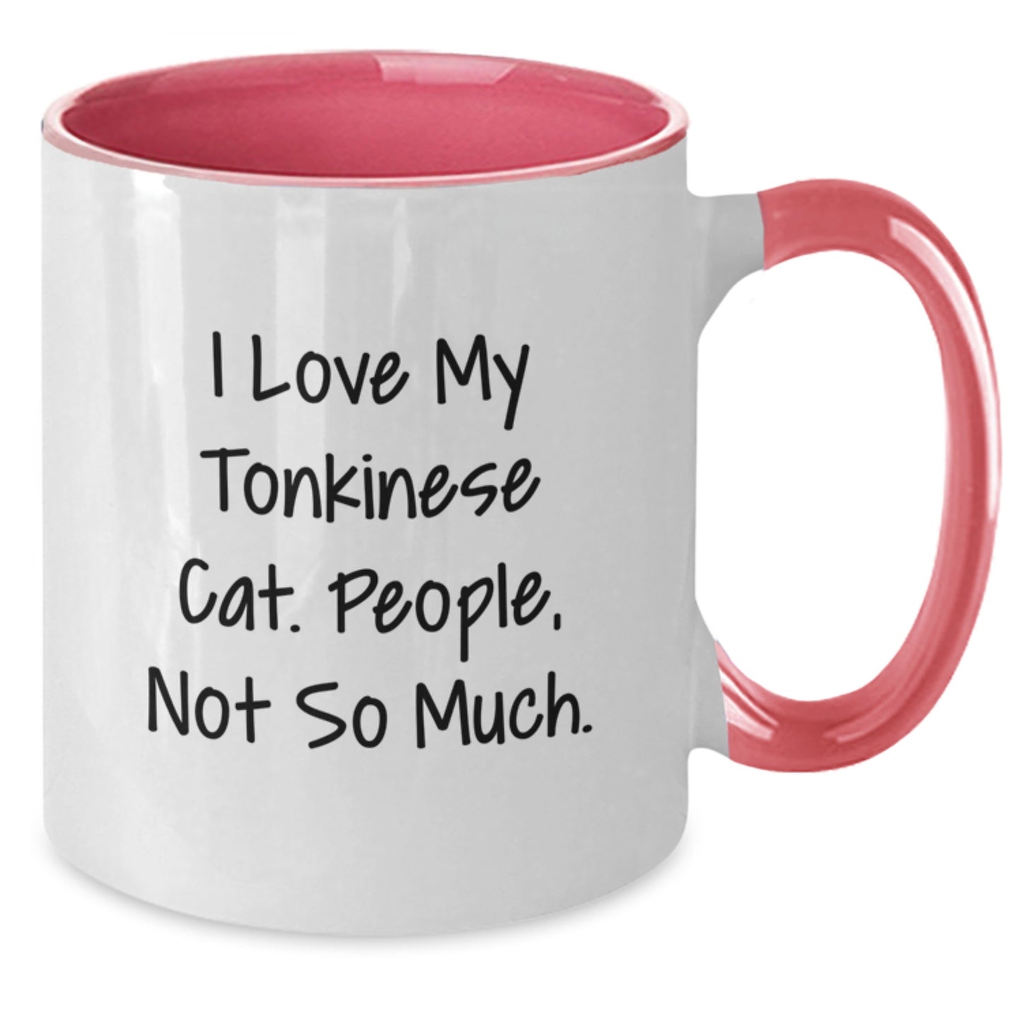Funny Tonkinese Cat Gifts from Men, Women, Friends, Coworkers, Family for Tonkinese Cat Lovers - Two Tone Coffee Mug - Christmas Unique Gifts - Additional