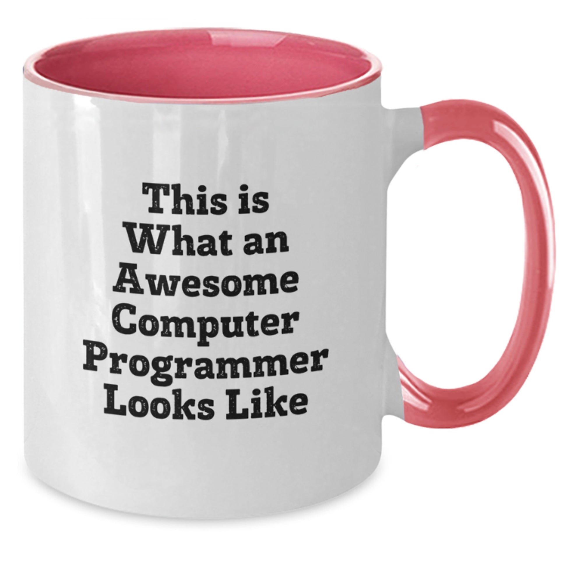 Funny Computer Programmer Gifts for Men, Two Tone Coffee Mug - This Is What An Awesome Computer Programmer Looks Like, Gifts from Friends to Computer Programmer, Birthday Unique Gifts for Him - Additional