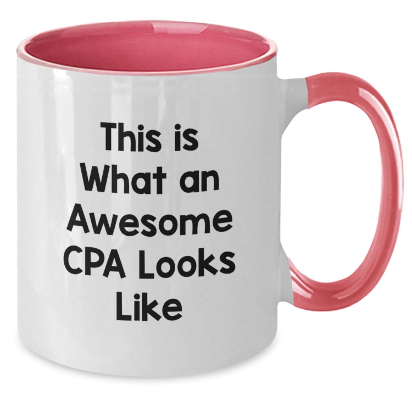 Funny CPA Gifts from Men, Two Tone Coffee Mugs for Birthday Unique Gifts, 'This Is What An Awesome Cpa Looks Like' Quote - Additional