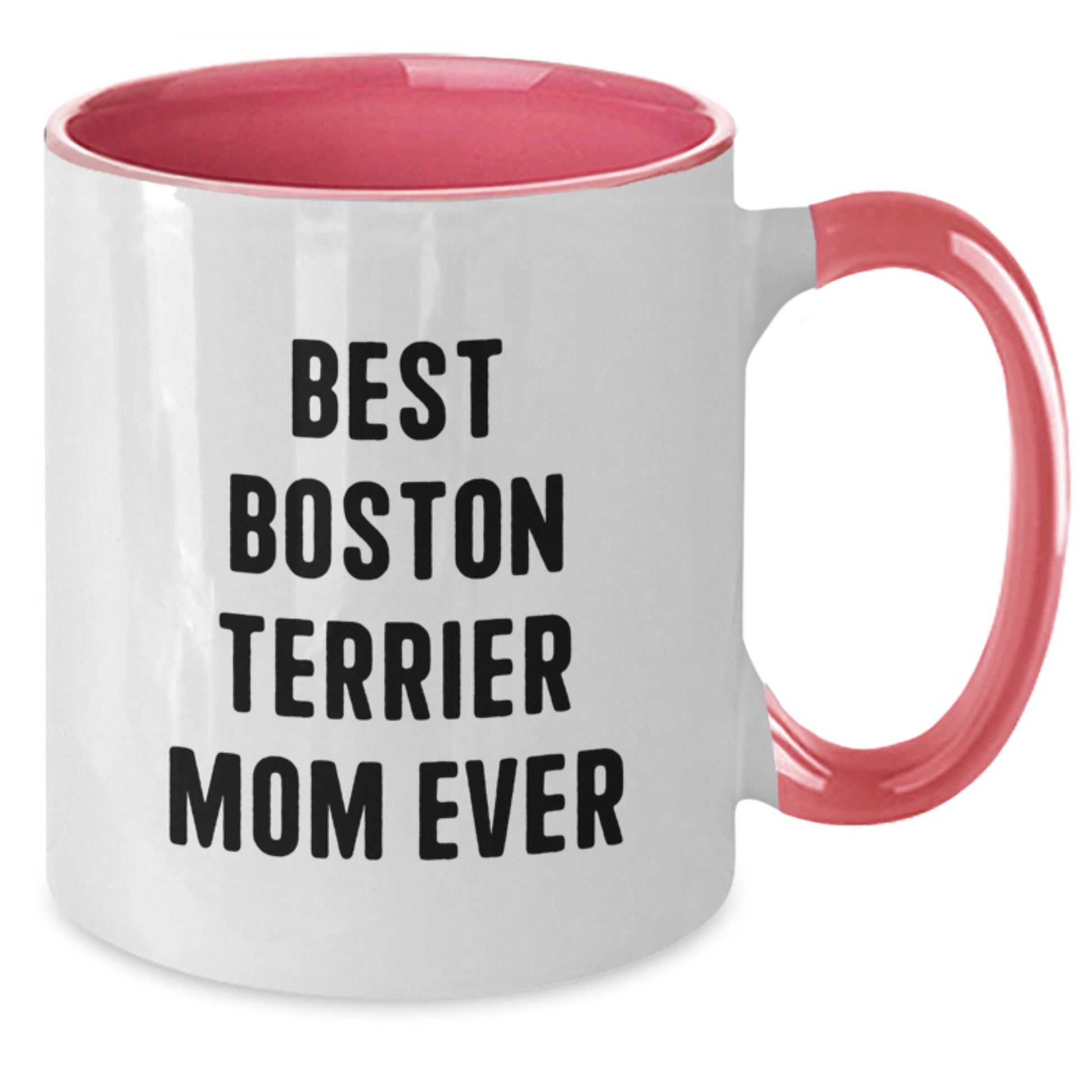 Boston Terrier Dog Lover Funny Two Tone Coffee Mug Gifts from Mom on Birthday - Unique Gift Ideas for Boston Terrier Dog Owner - Additional