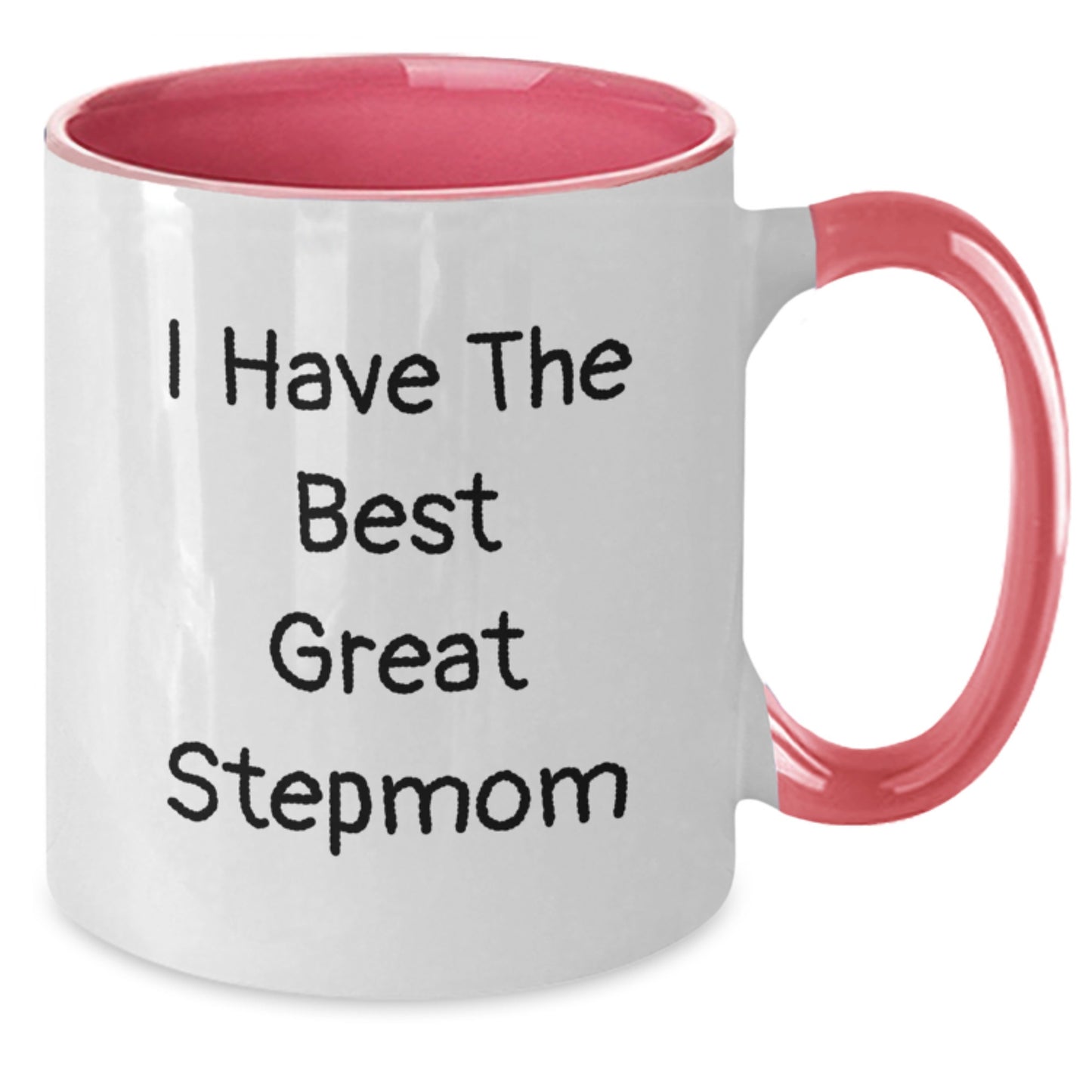 Funny Stepmom Gifts from Men to Stepmoms, I Have The Best Great Stepmom Two Tone Coffee Mug for Mother's Day Unique Gifts - Additional