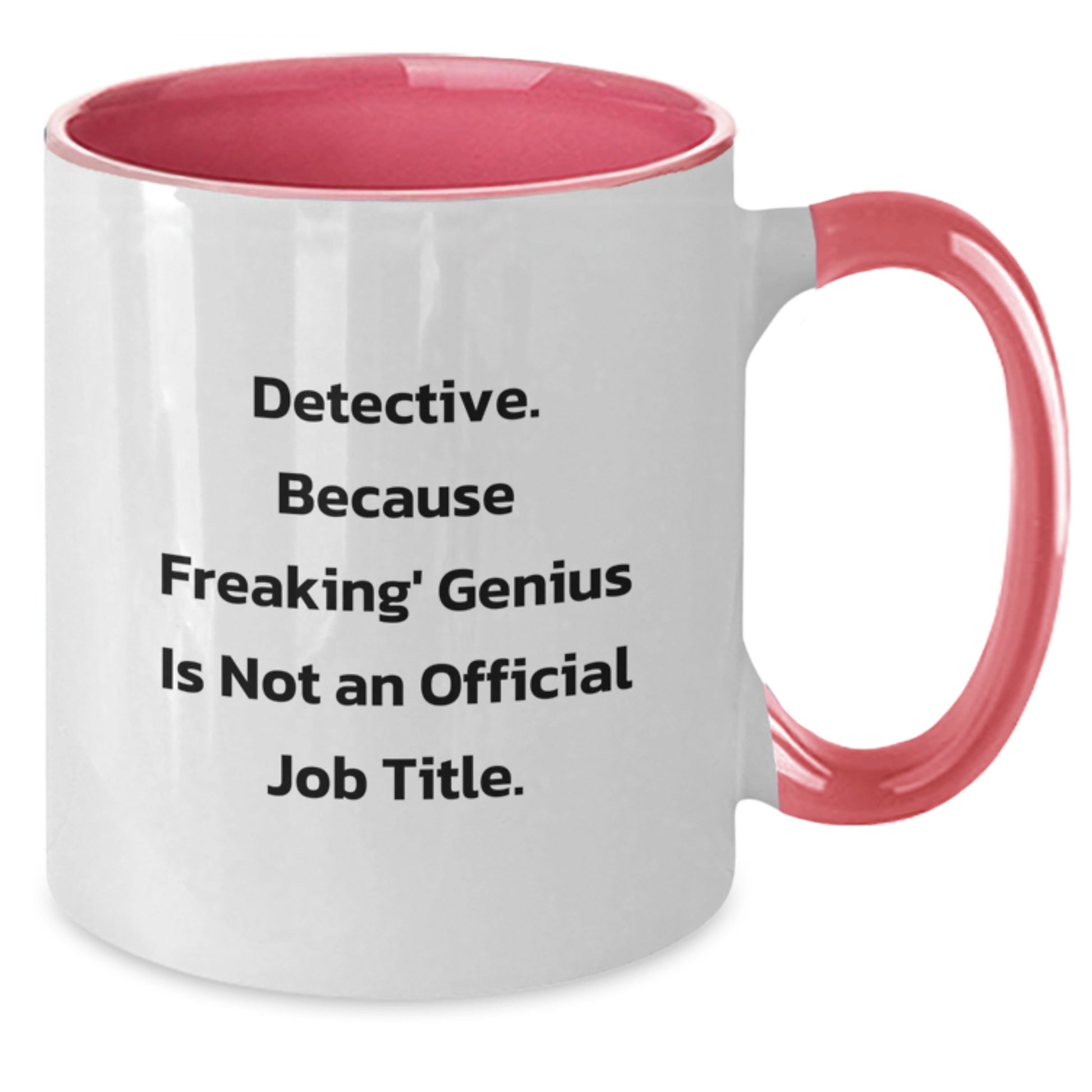Detective Gifts from Friends and Family - Funny Two Tone Coffee Mugs for Detective Lovers, Unique Christmas Unique Gifts for Men - Additional