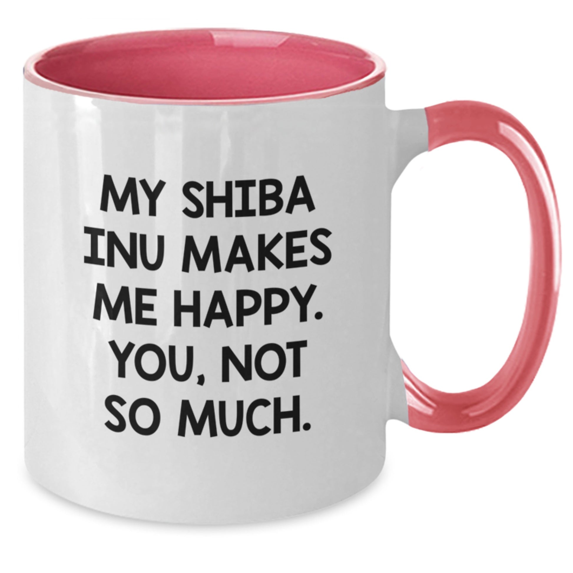 Funny Shiba Inu Dog Gifts for Him from Friends, Birthday Unique Mugs with Two Tone Design - Additional