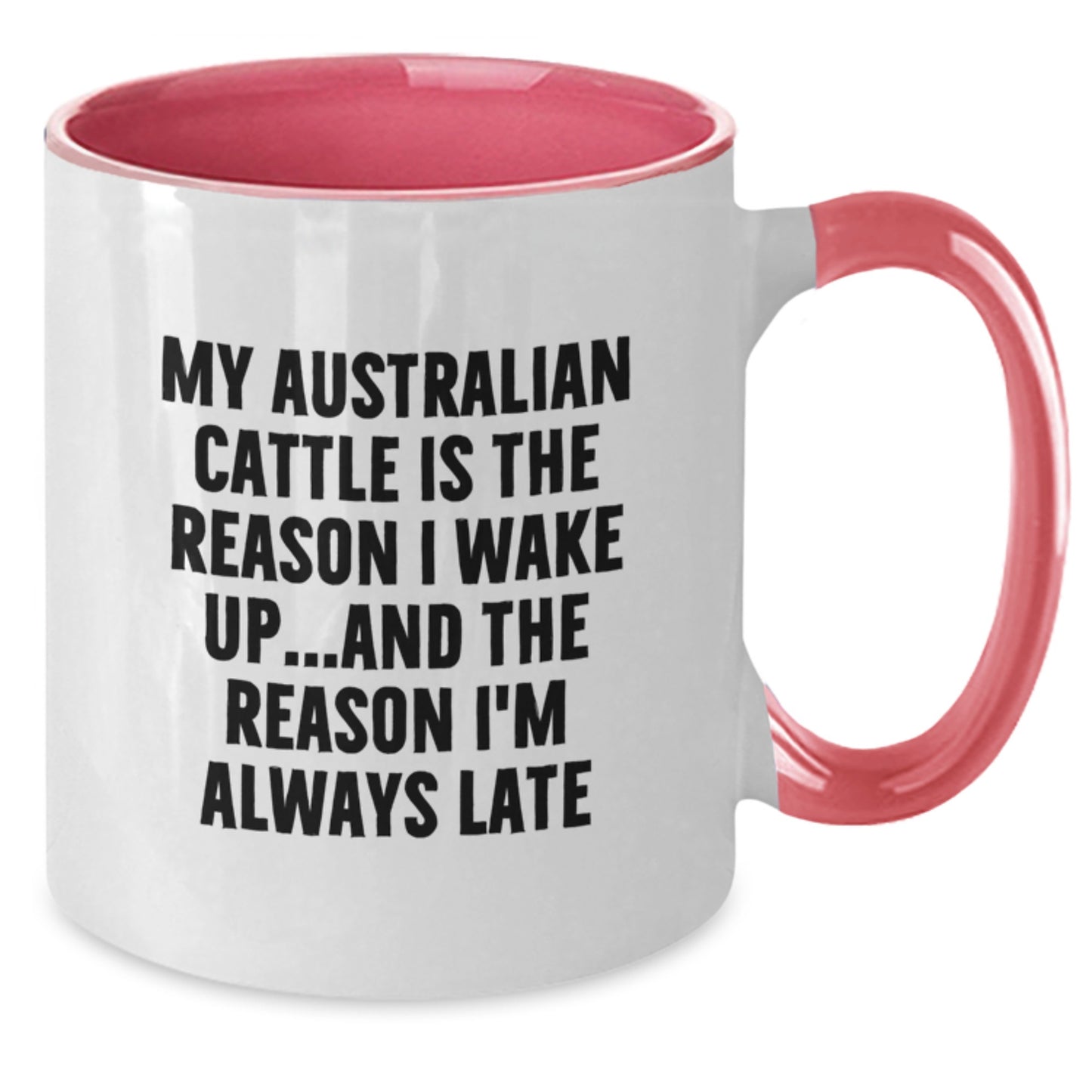 Australian Cattle Dog Lovers Funny Quote Two Tone Coffee Mugs Gifts for Men from Family - Birthday Unique Gifts - Additional