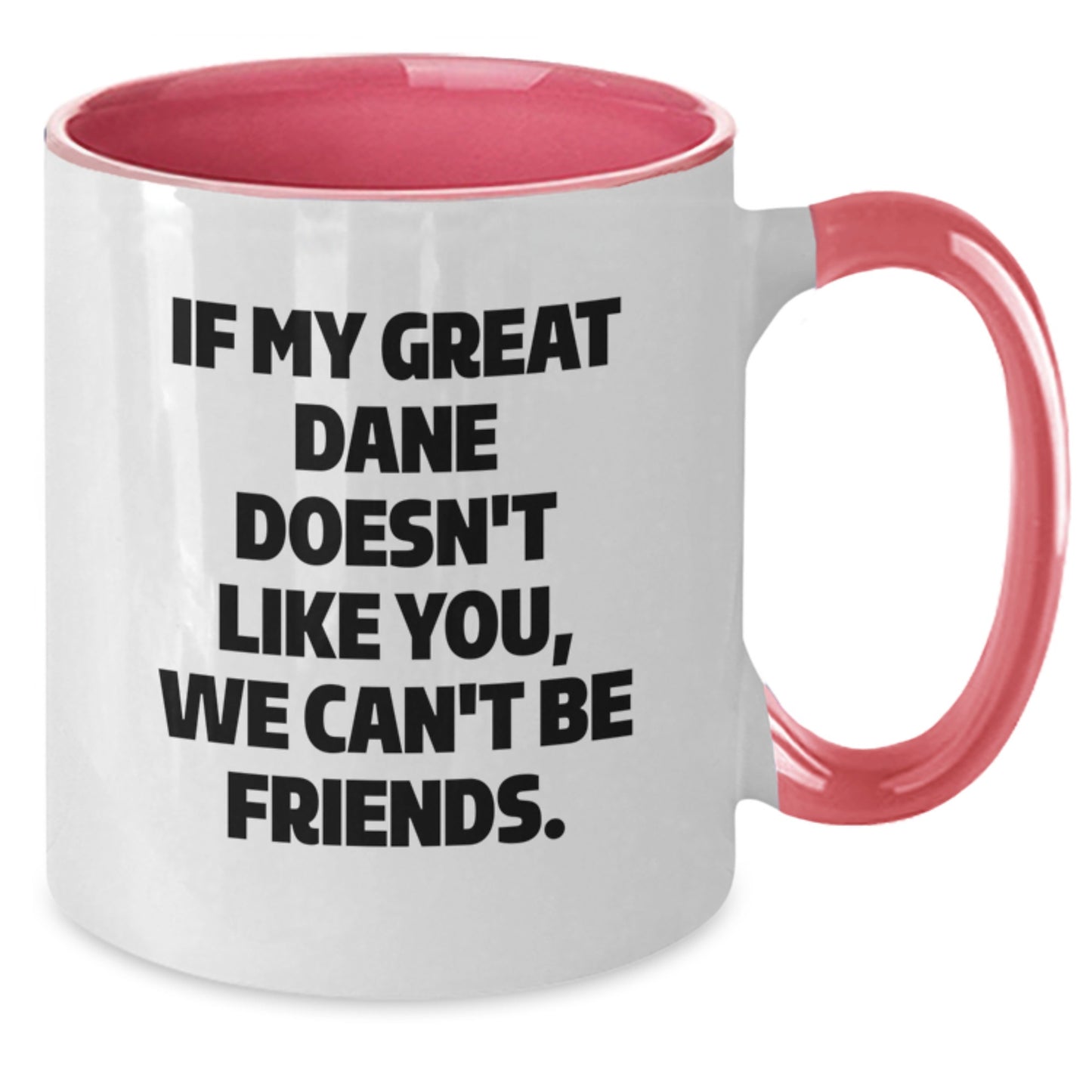 Funny Great Dane Dog Gifts for Friends, Great Dane Dog Two Tone Coffee Mug, Birthday Unique Gifts from Friends for Great Danes, Great Dane Dog Lover Coffee Mug - Additional
