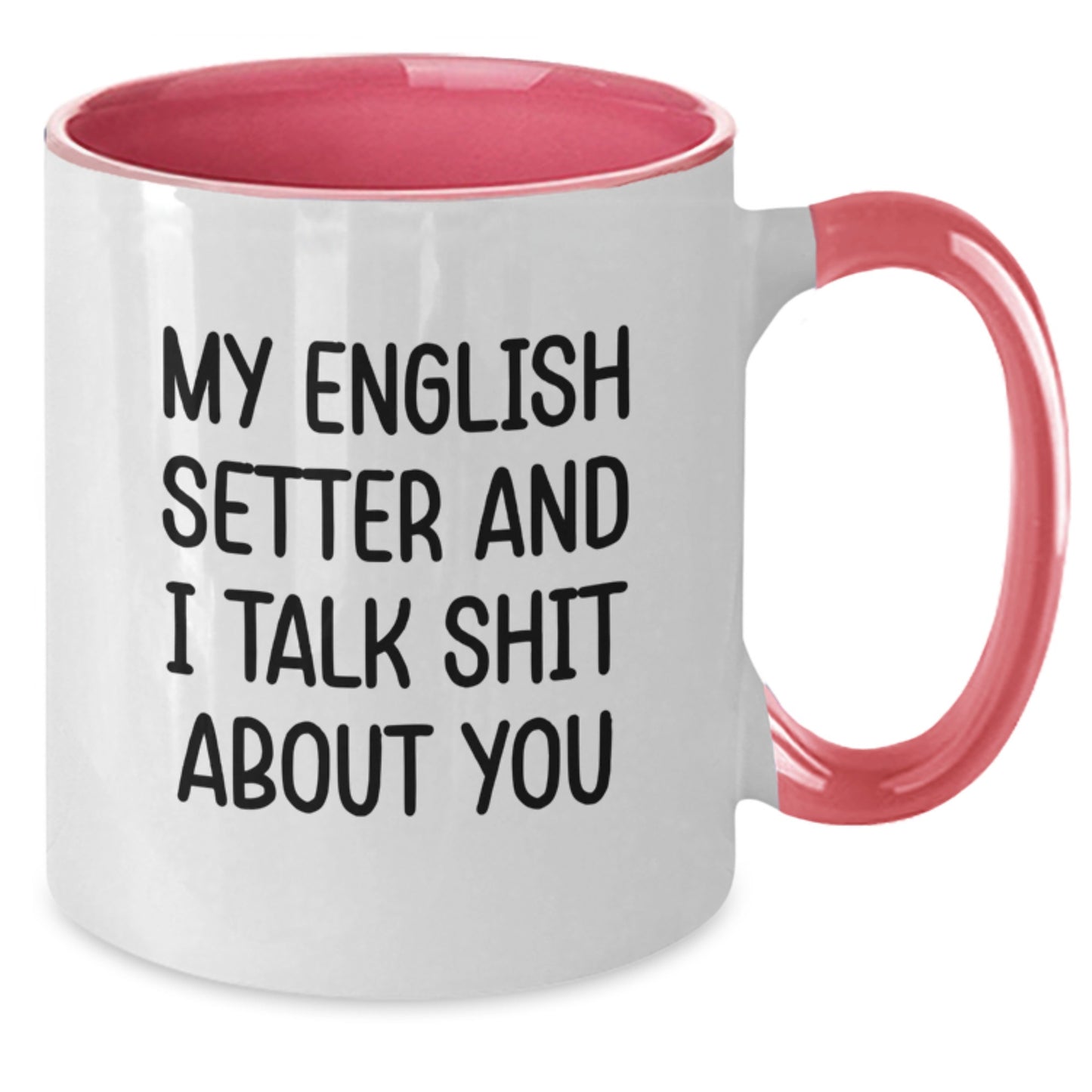 Funny English Setter Dog Gifts from Men, Women, Friends, and Family for English Setter Dog Lovers on Father's Day Unique Two Tone Coffee Mugs - Additional