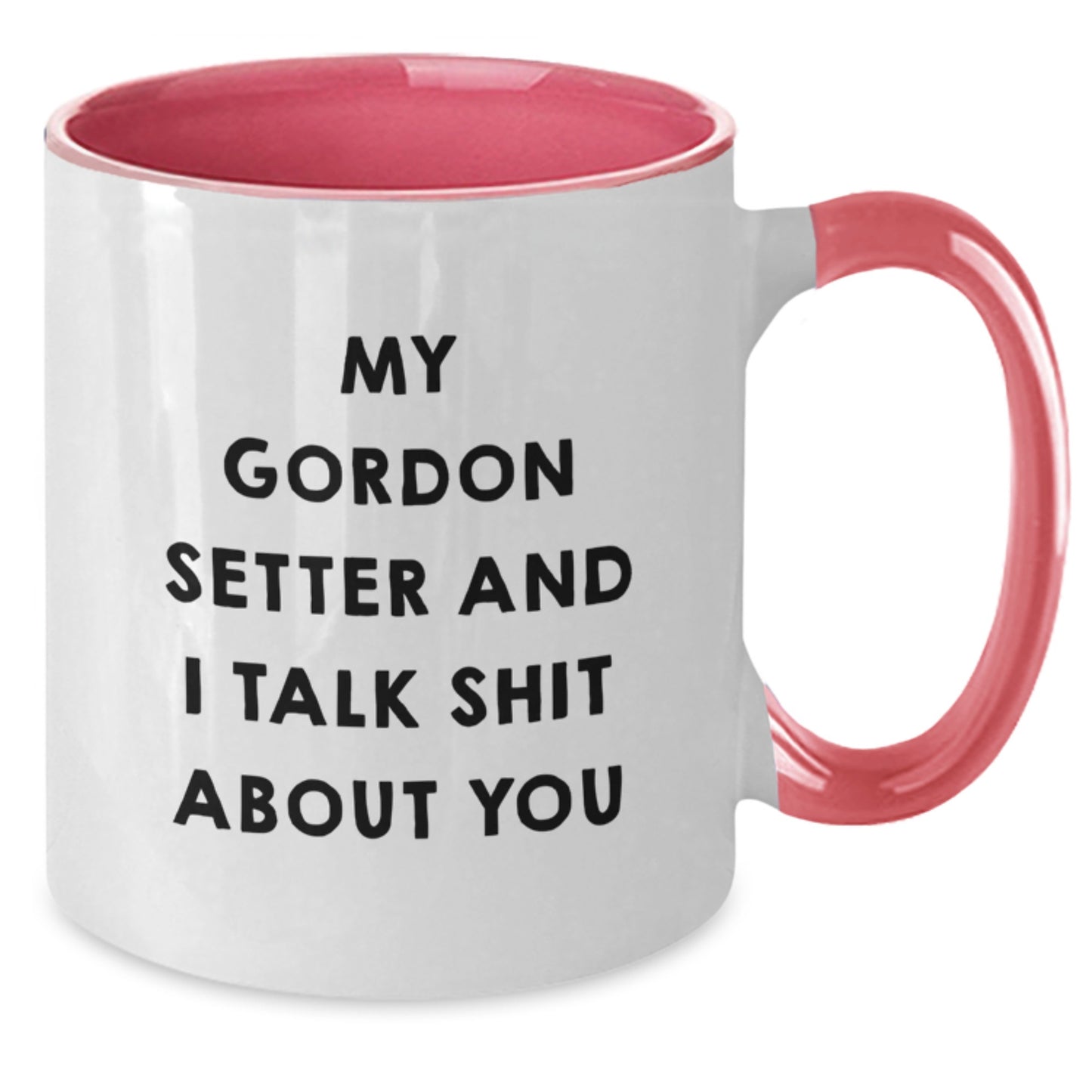 Funny Gordon Setter Dog Gifts for Dad - Unique Two Tone Coffee Mugs - Gifts from Family to Father on Father's Day - Additional