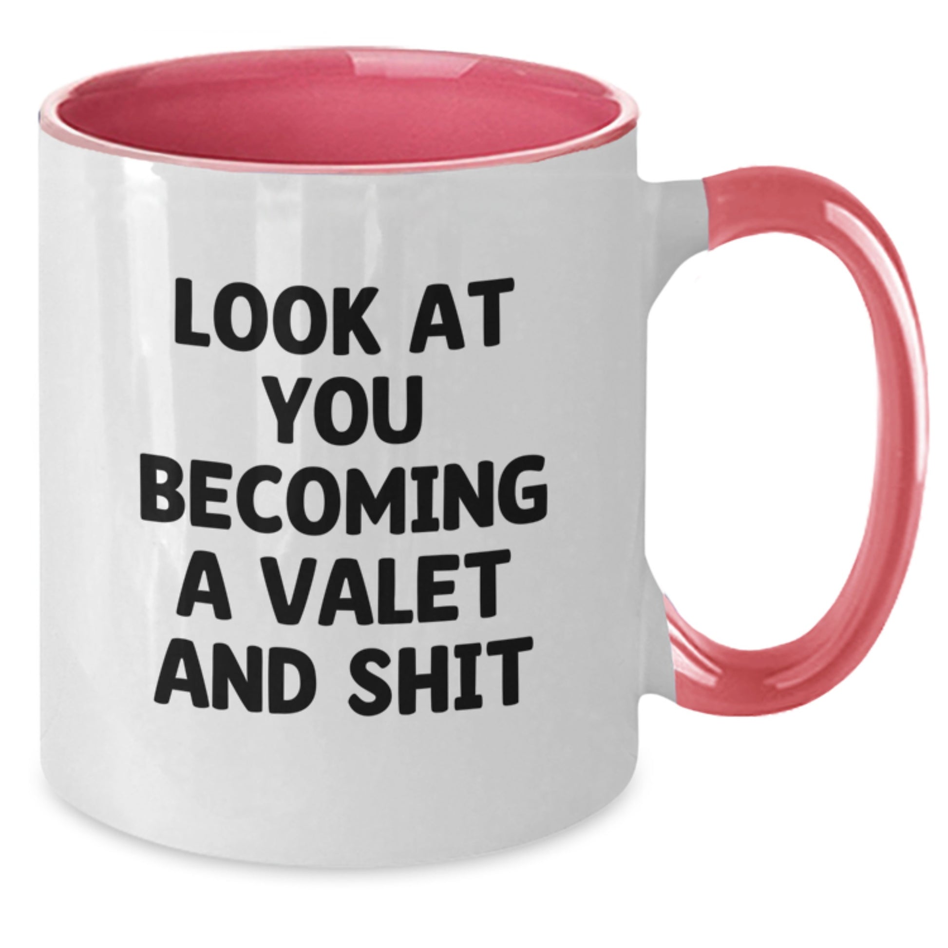 Valet Humor Gifts for Him, Funny Two Tone Coffee Mug, Look At You Becoming A Valet And Shit, Christmas Unique Gifts from Family - Additional
