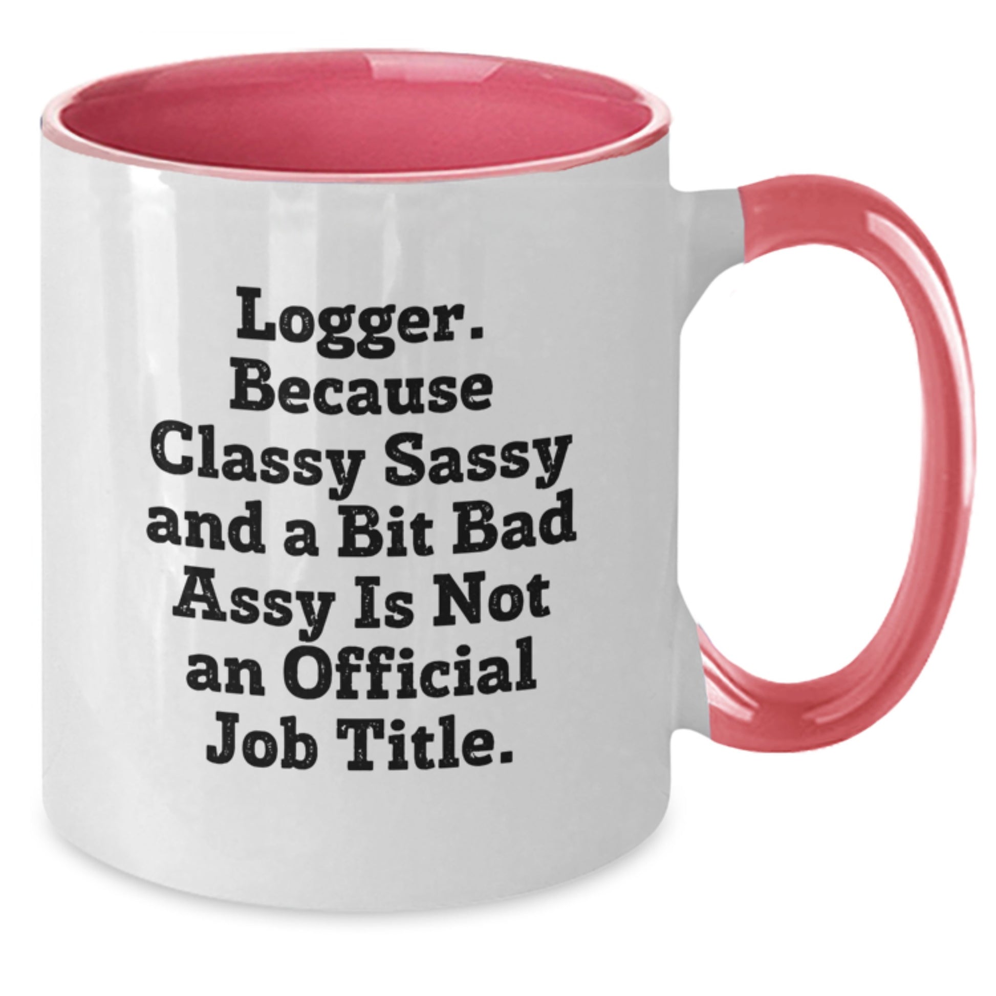 Logger Keepsake Two Tone Mug for Him Birthday Gift – Black & White - Additional