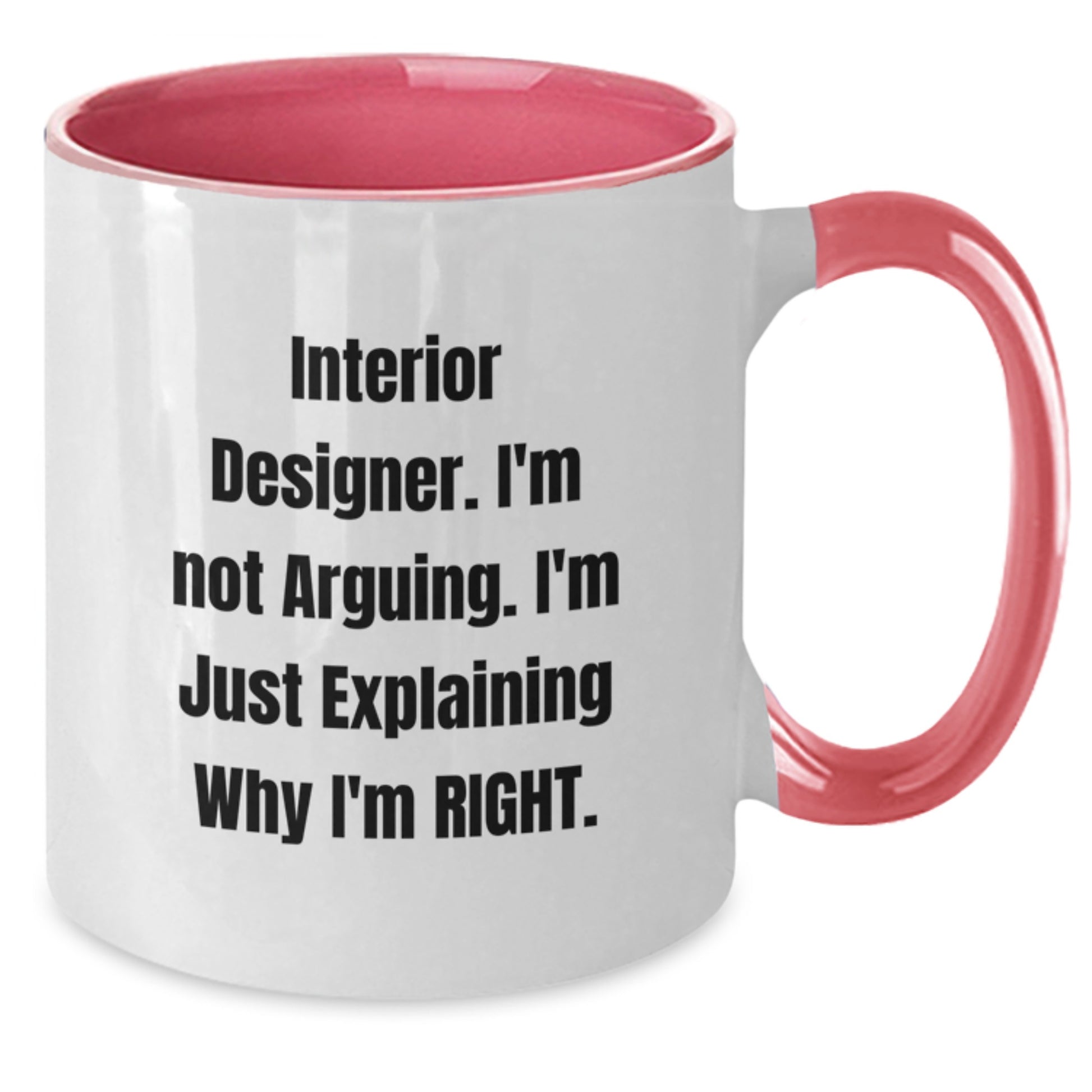 Funny Interior Designer Gifts for Friends from Men, Unique Two Tone Coffee Mugs with Inspirational Quote, Perfect for Graduation and Office - Additional
