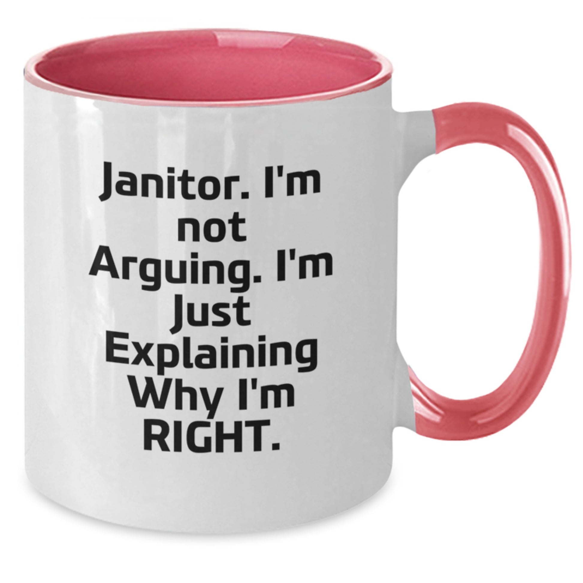 Janitor Gifts from Men to Janitor Friends with Funny Two Tone Coffee Mug for Graduation Unique Gifts - Additional