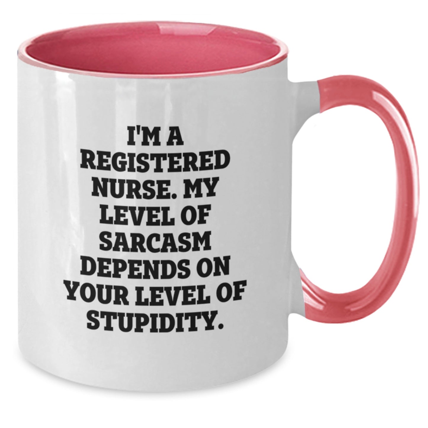 For Him Keepsake Registered Nurse Two Tone Coffee Mug Birthday Gift Red - Additional
