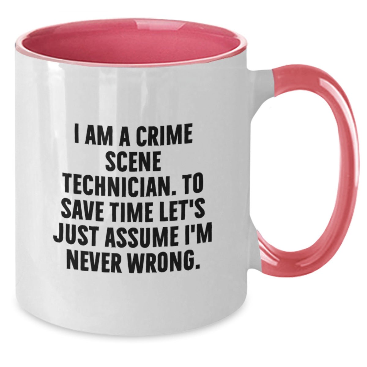Crime Scene Technician Two Tone Coffee Mug for Him Birthday Gift - Additional
