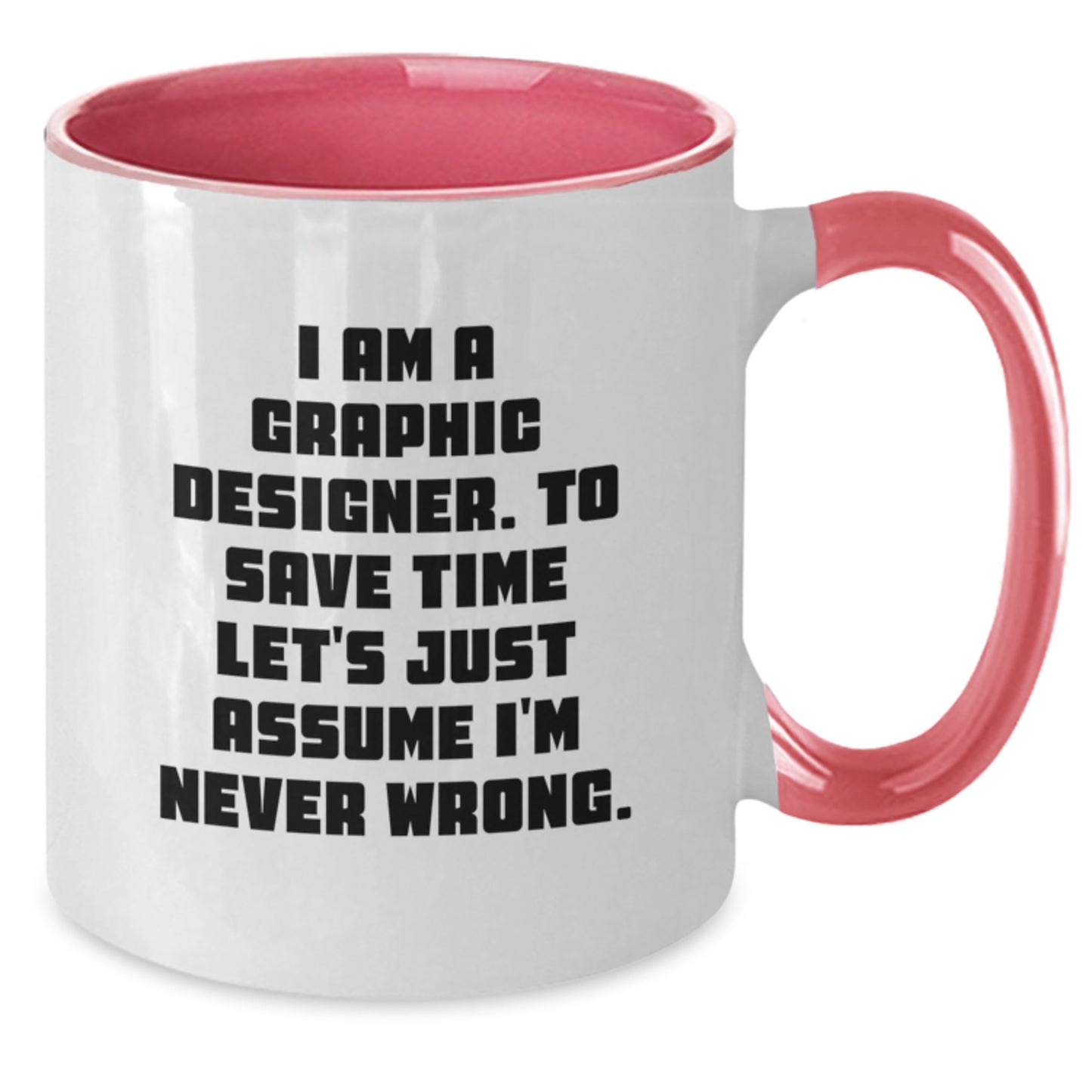 Graphic Designer Keepsake Mug for Him Birthday Gift Red and White - Additional
