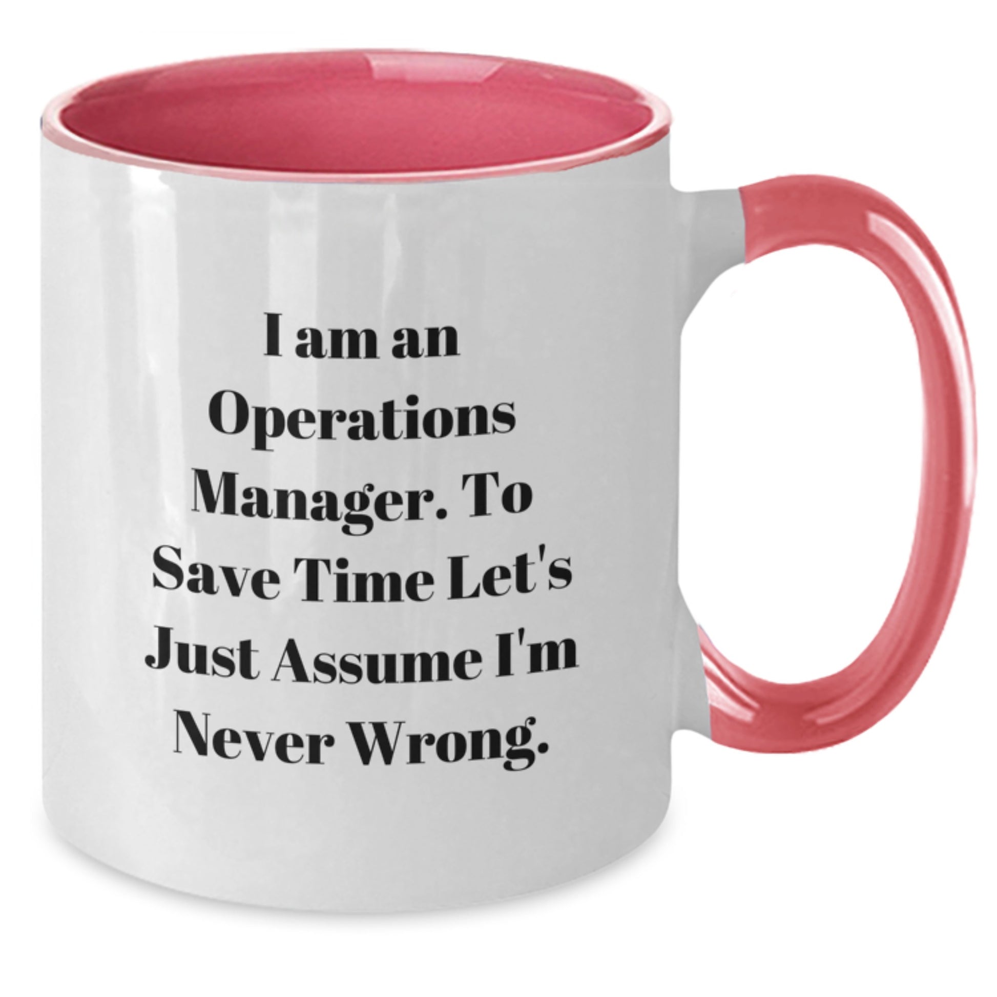 Birthday Gift for Him Keepsake Operations Manager Two Tone Coffee Mug - Additional