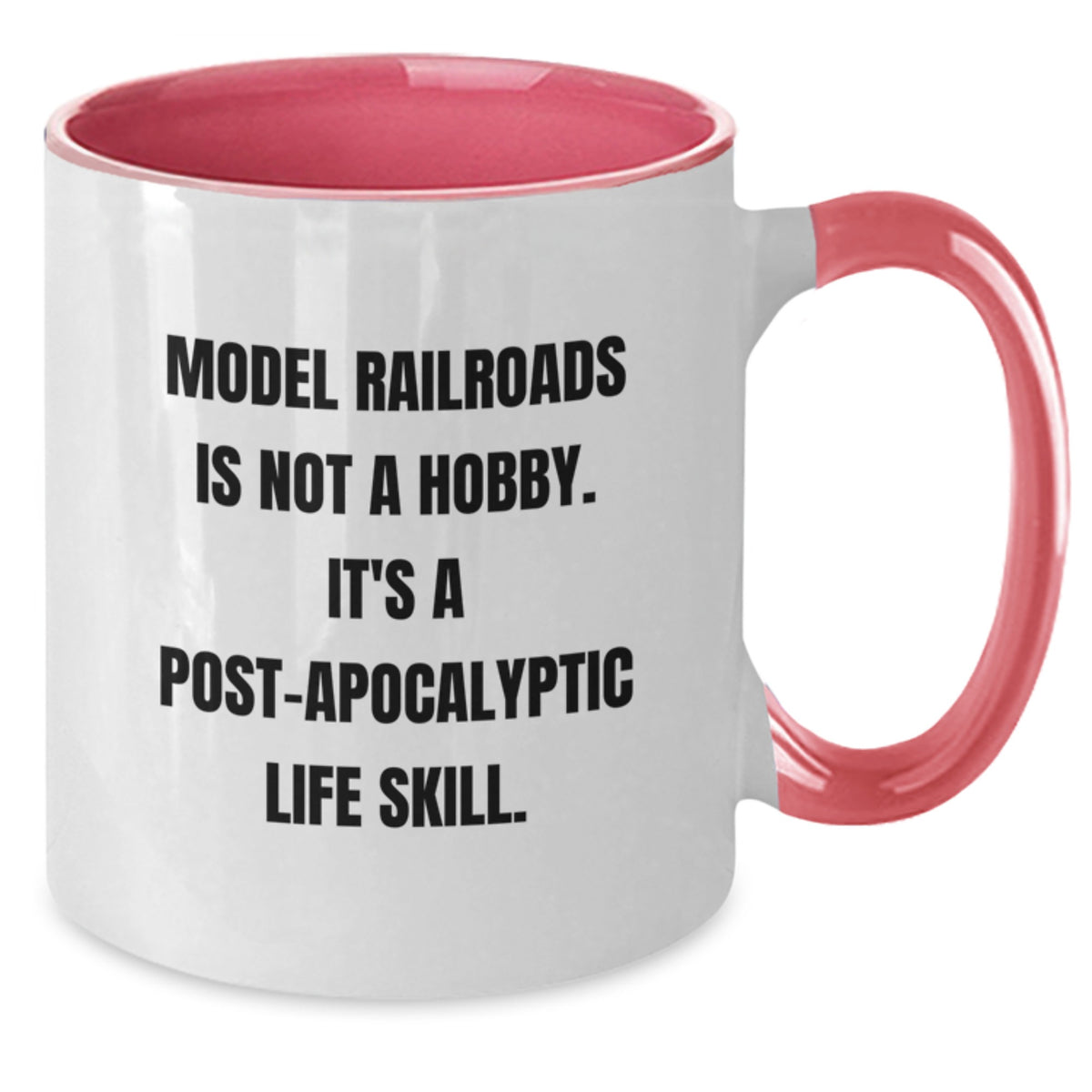 Model Railroad Keepsake Mug for Him - Post-apocalyptic Life Skill Gift - Additional