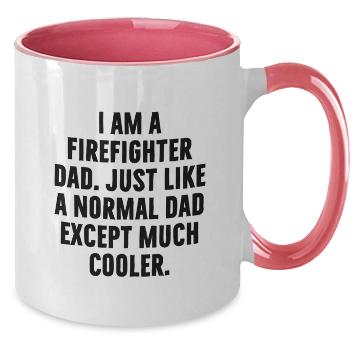 Birthday Gift Firefighter Dad Mug for Her Present – Black & White - Additional