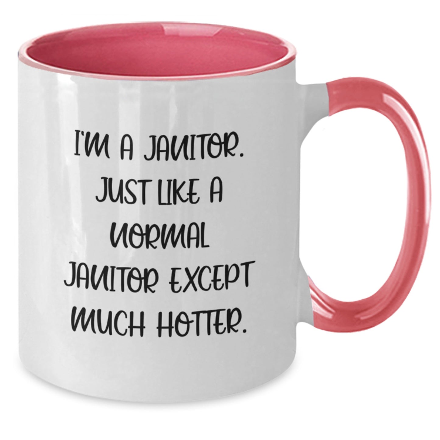 Funny Janitor Mugs, Gifts for Janitors, Two Tone Coffee Mug, Unique Christmas Unique Gifts from Friends, Family, Coworkers - Additional
