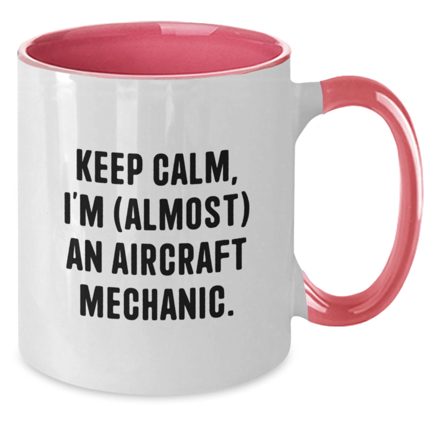 Aircraft Mechanic Keepsake Birthday Gift for Him Two Tone Coffee Mug - Additional