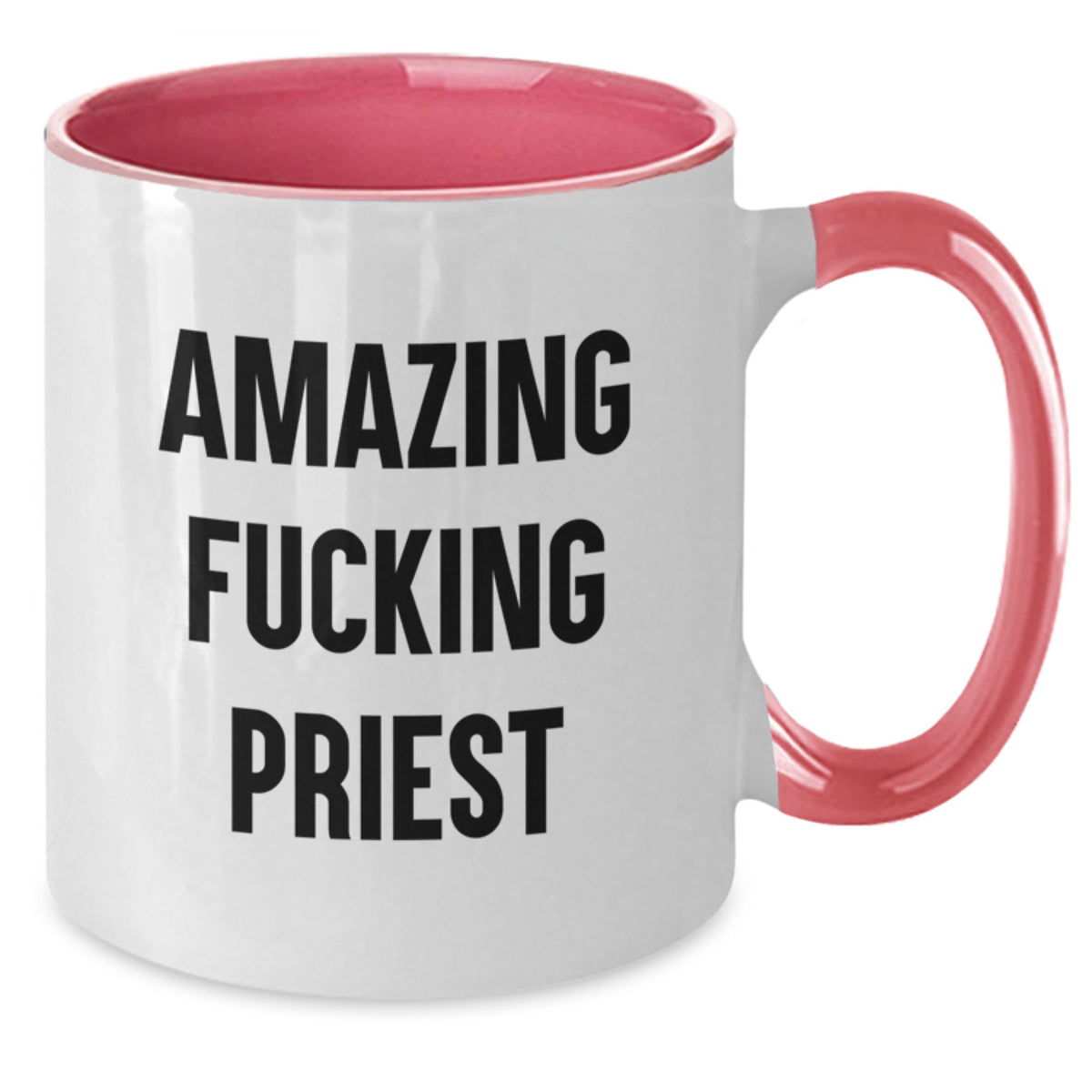 Priest Gift for Him - Amazing Fucking Priest Keepsake Two Tone Coffee - Additional