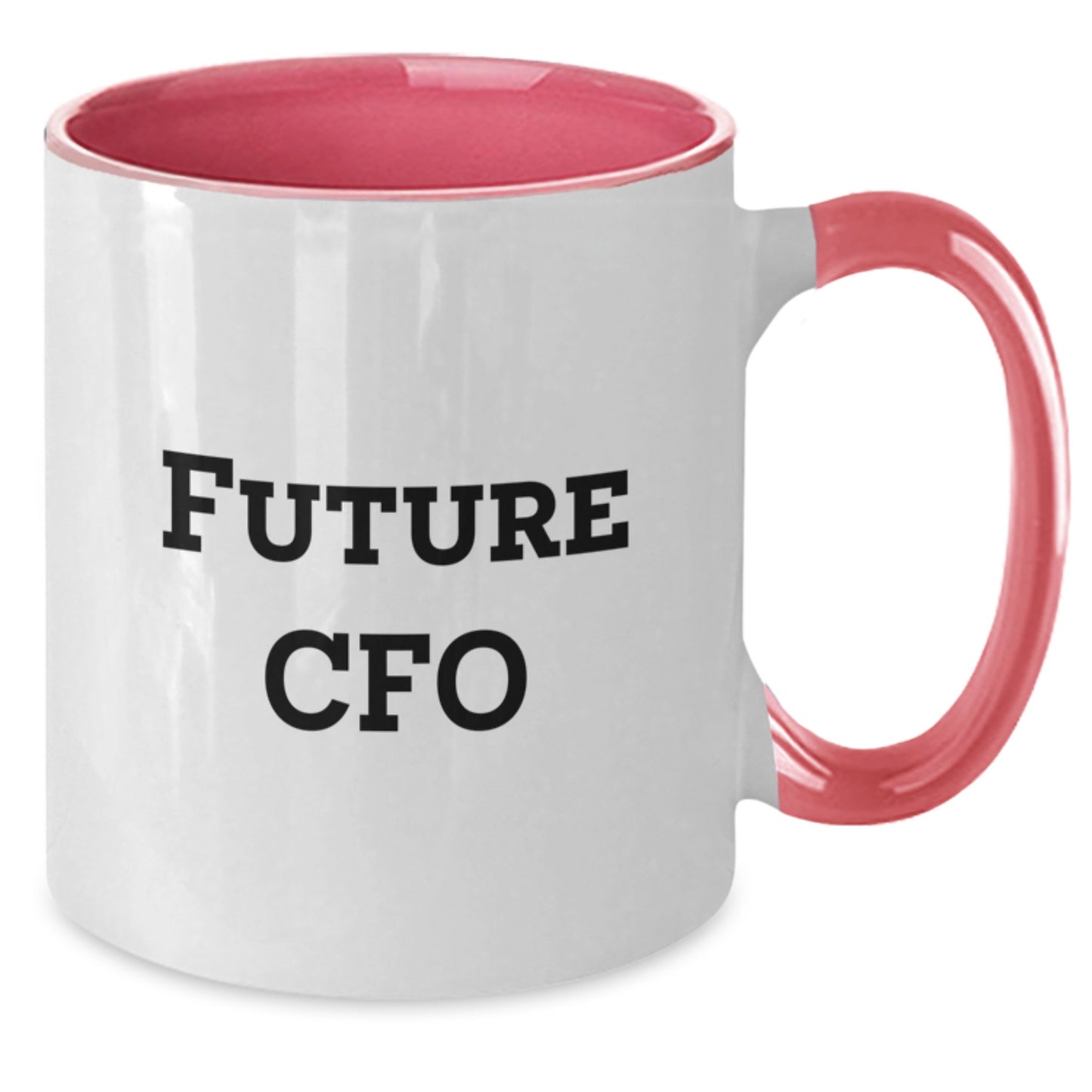 Funny Future CFO Quotes Two Tone Coffee Mug, Gifts from Friends to Future CFO, Birthday Unique Gifts for Men or Women - Additional