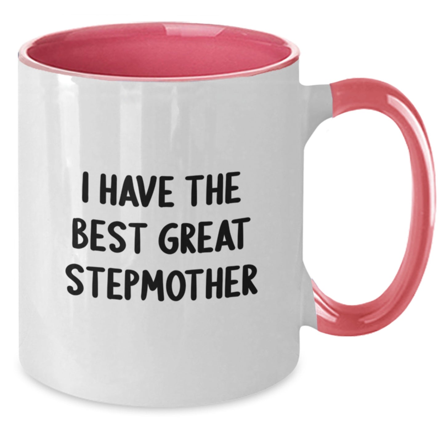 Funny Stepmother Gifts from Men to Stepmother Two Tone Coffee Mugs for Mother's Day Unique Stepmother Quotes Great Stepmother - Additional