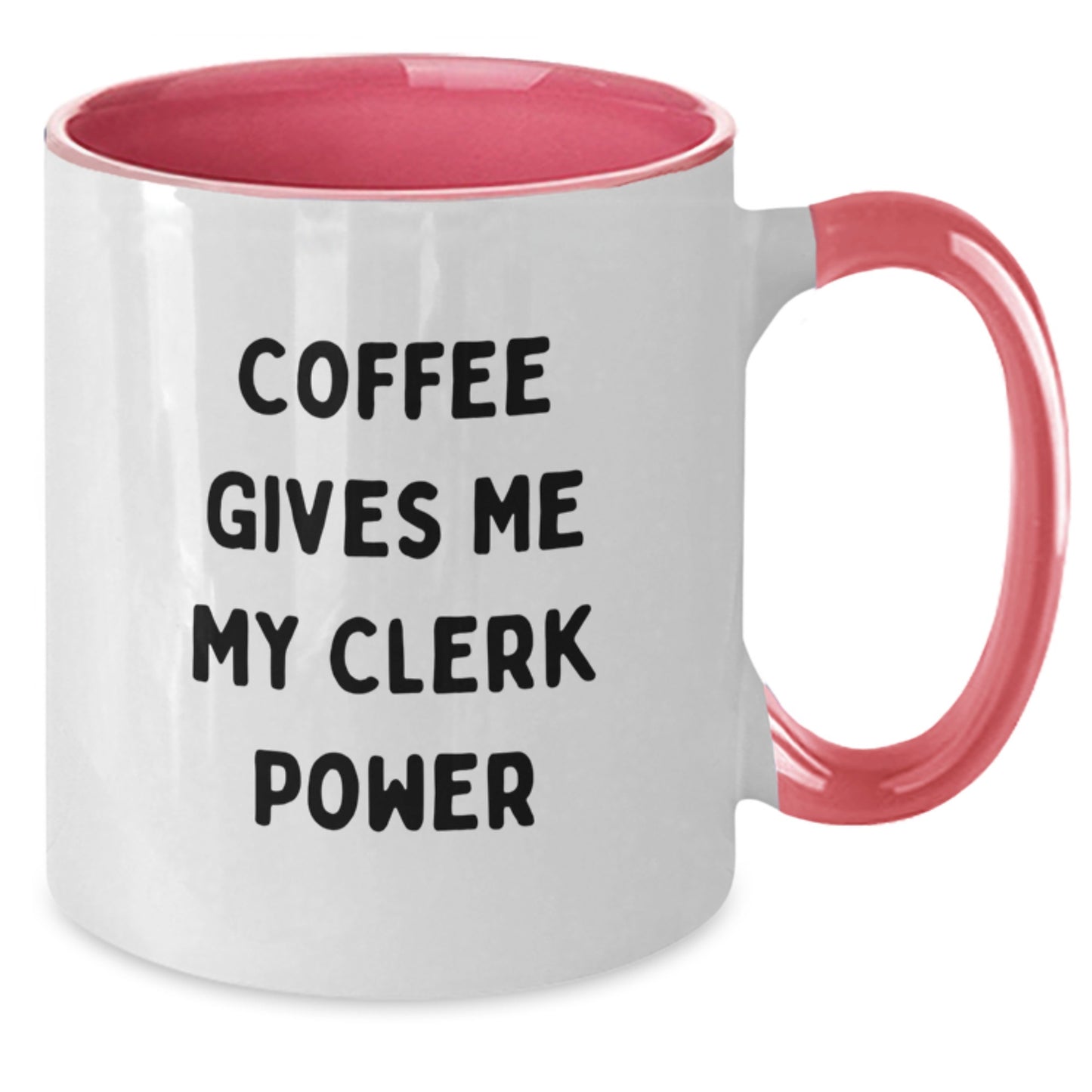 Funny Clerk Gifts, Two Tone Coffee Mugs for Clerk Lovers, Graduation Unique Gifts from Friends, Family, Coworkers - Additional