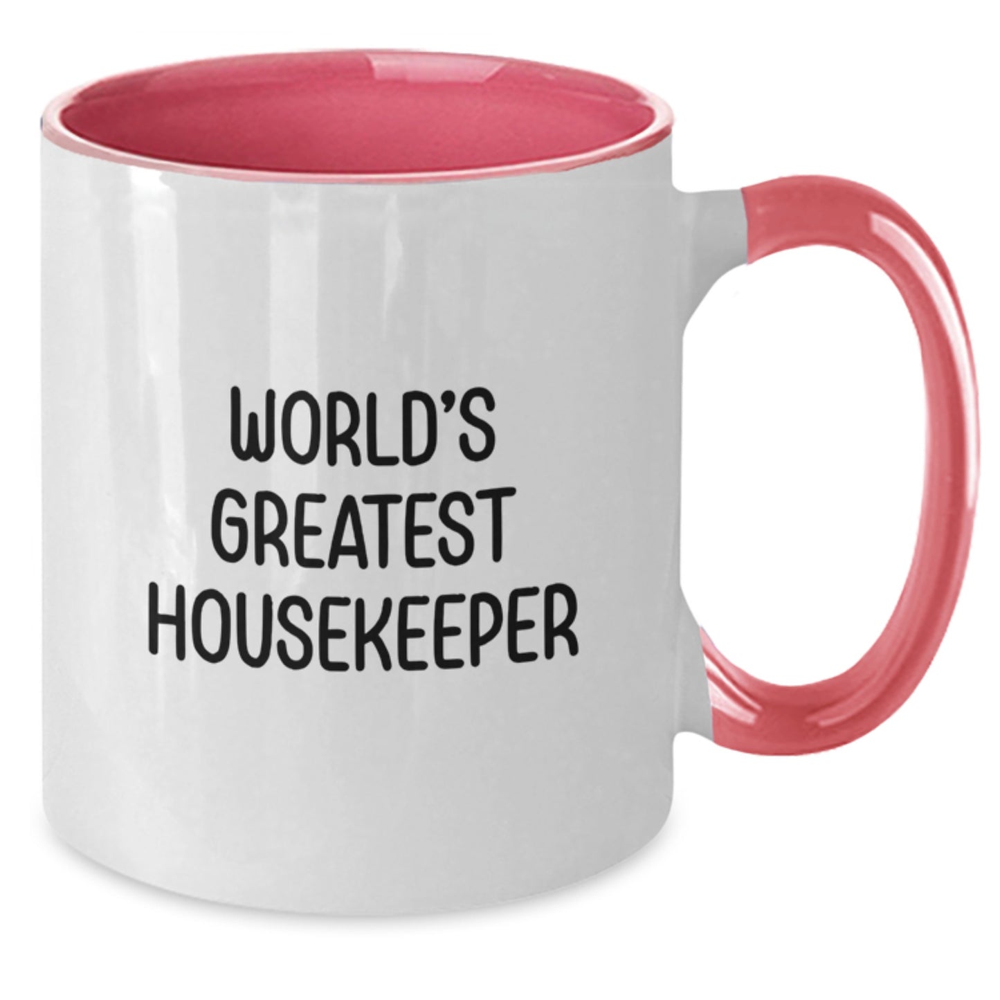 Funny Housekeeper Gifts from Family for Housekeeper World's Greatest Housekeeper Unique Two Tone Coffee Mugs, Mother's Day Unique Gifts for Housekeeper - Additional