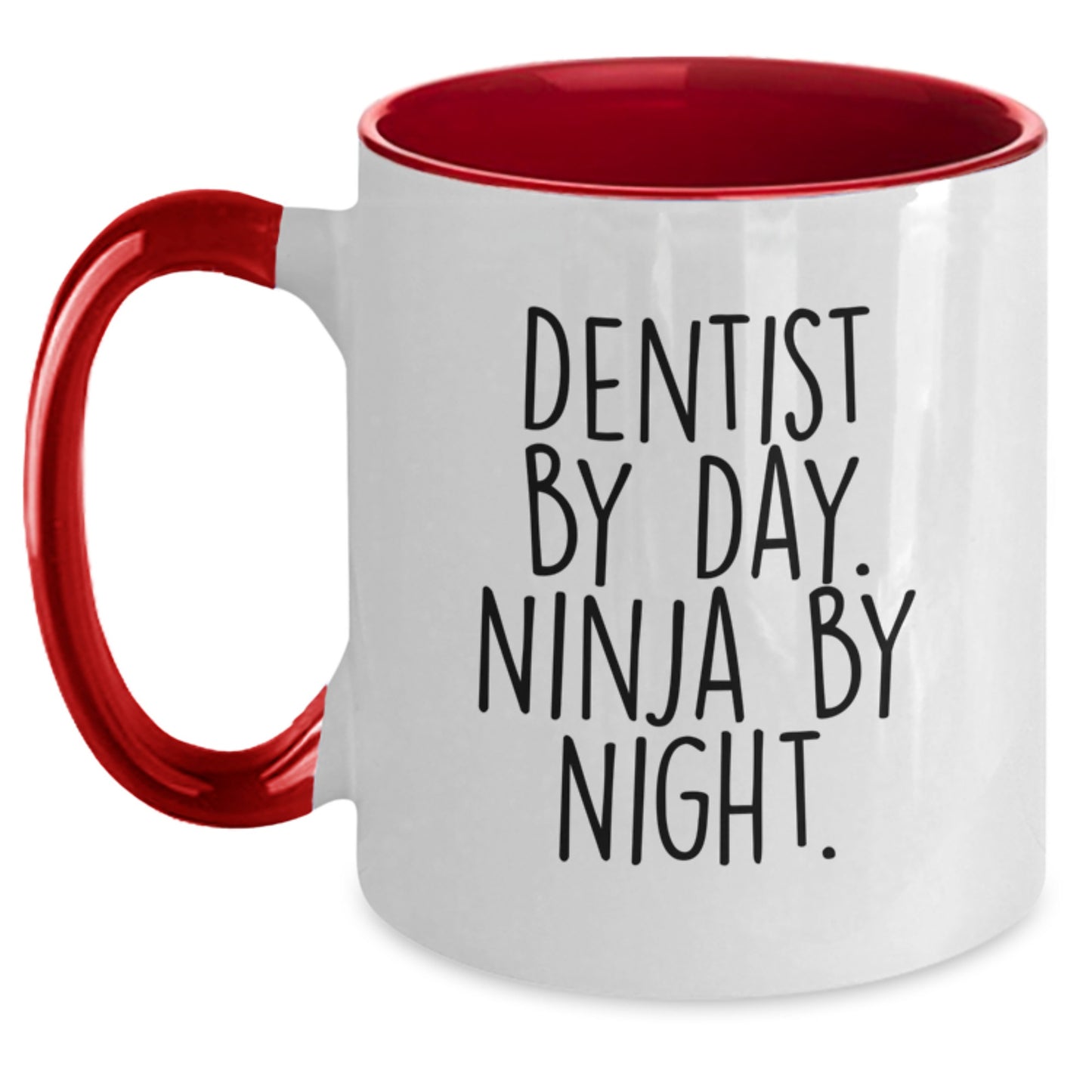 Funny Dentist Gifts, Two Tone Coffee Mugs for Dentist, Gifts from Friends, Christmas Unique Presents - Main