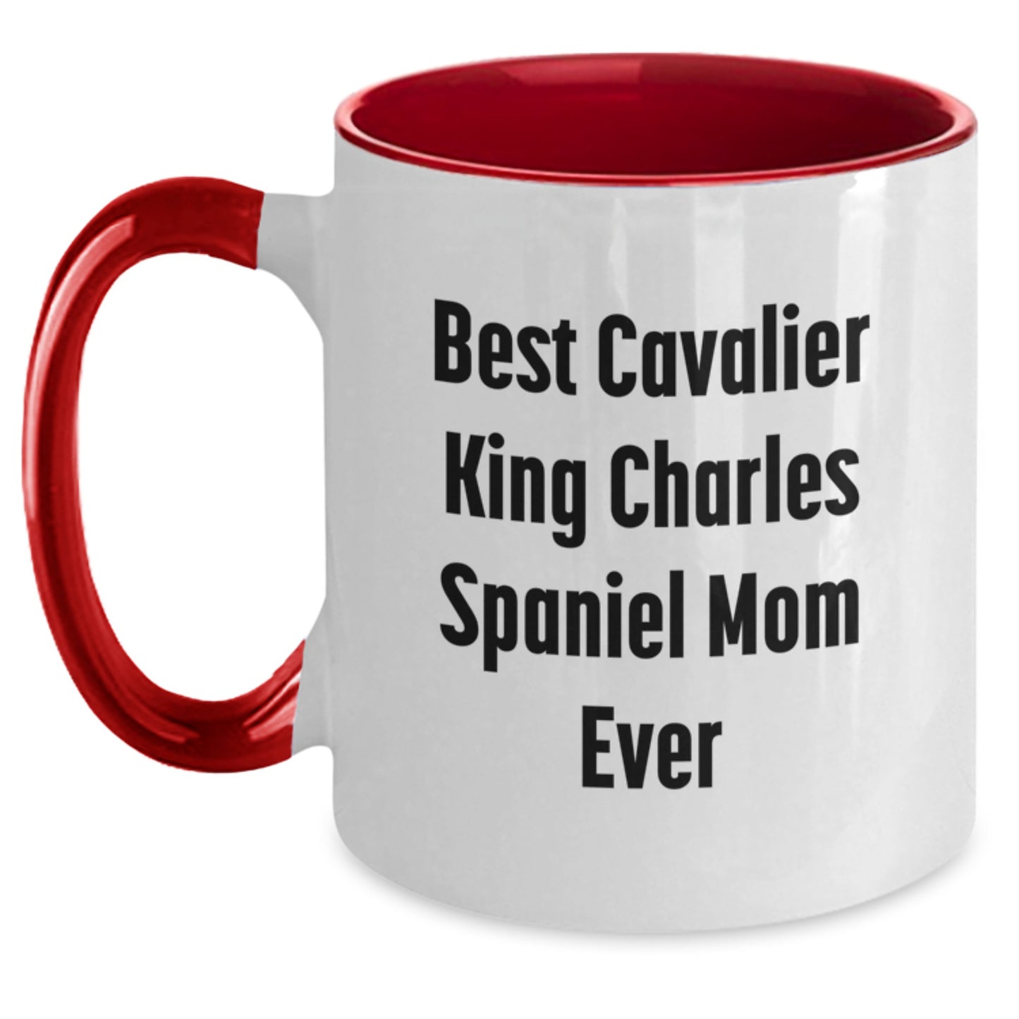 Funny Cavalier King Charles Spaniel Dog Mom Gifts from Friends - Birthday Unique Gifts for Mom Two Tone Coffee Mug - Main