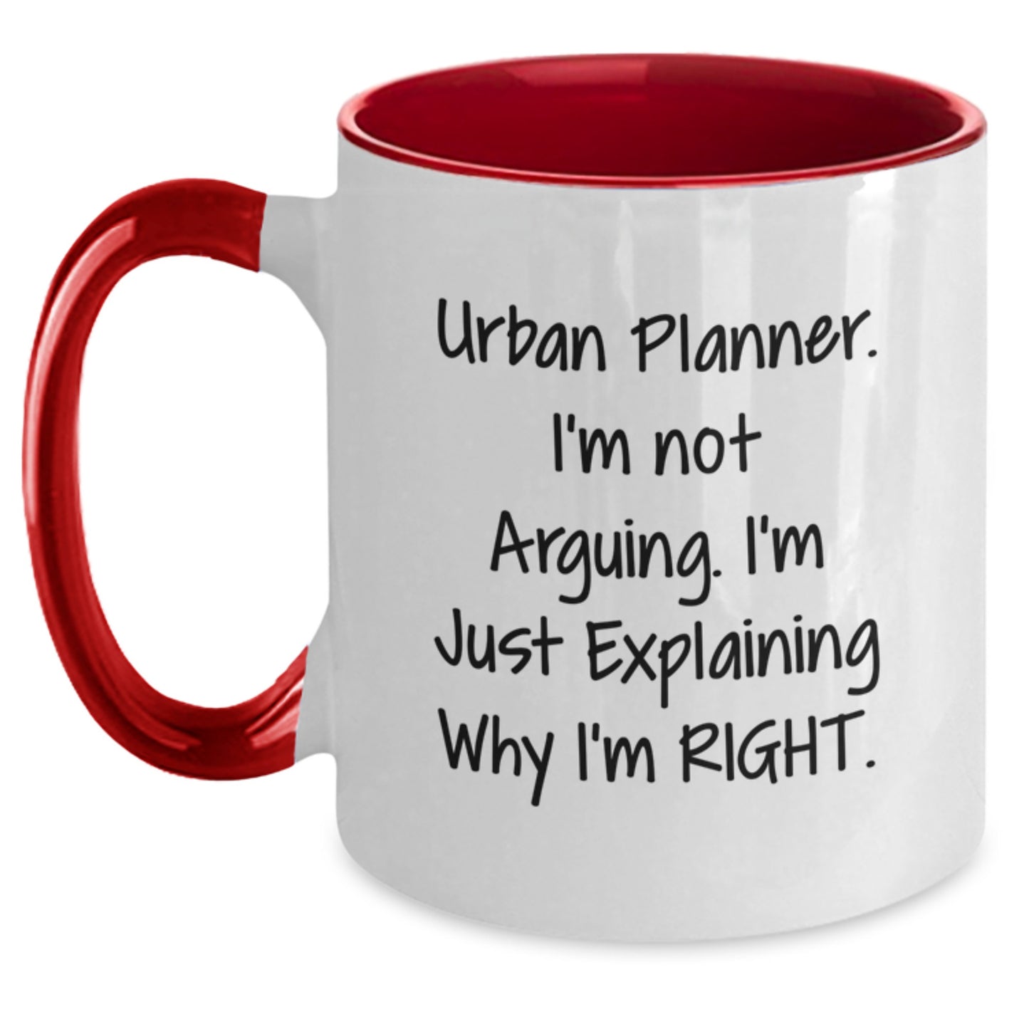 Urban Planner Gifts, Funny Two Tone Coffee Mug, Gifts from Family to Graduation Day - Main