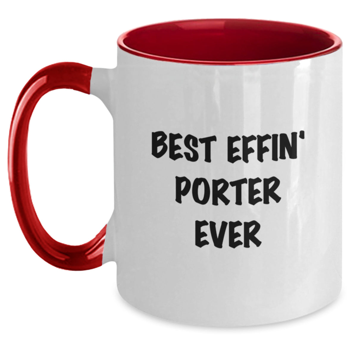 Porter Keepsake Mug for Him - Birthday Gift (Black & White) Ceramic - Main