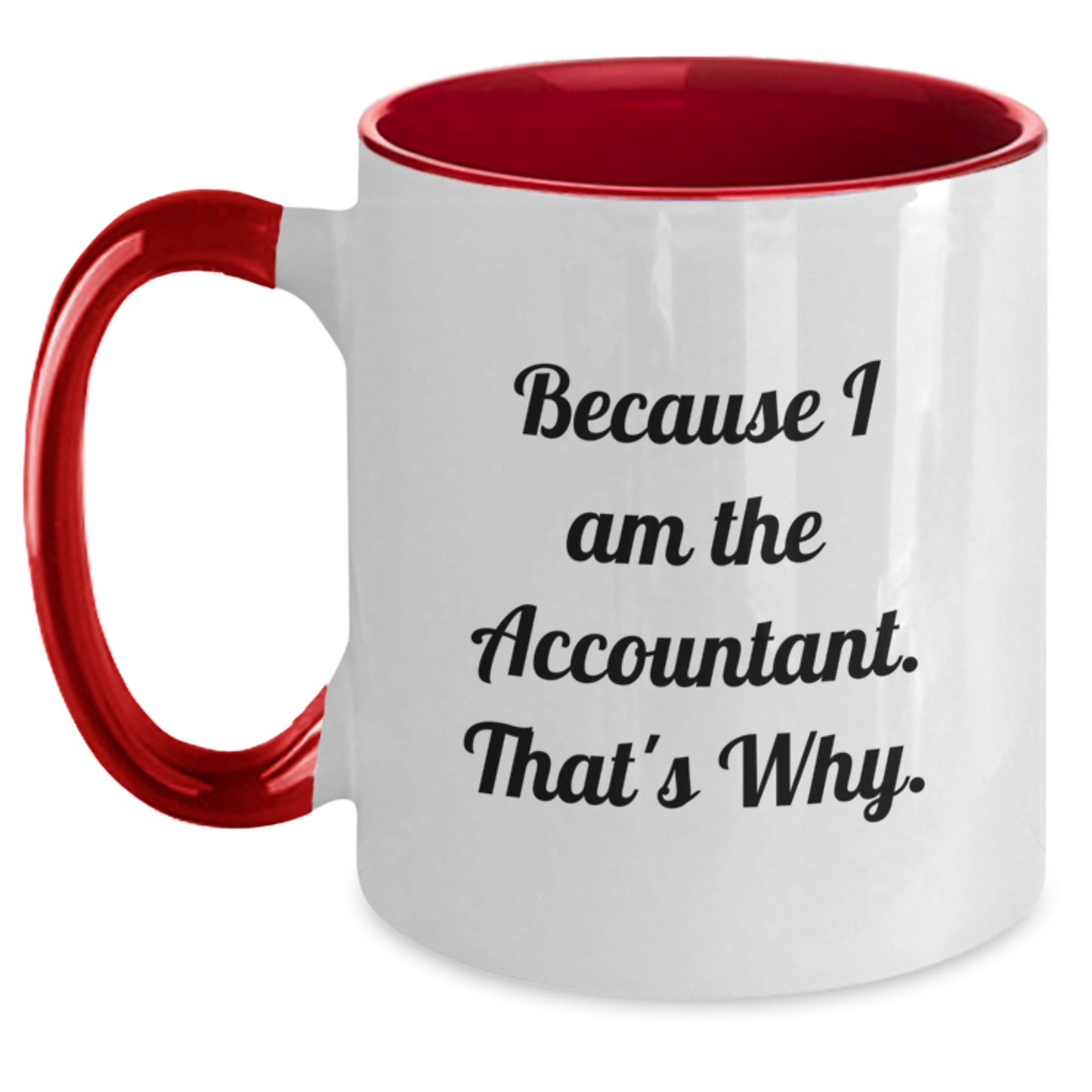 Birthday Gift Two Tone Coffee Mug for Her – Accountant Present - Main