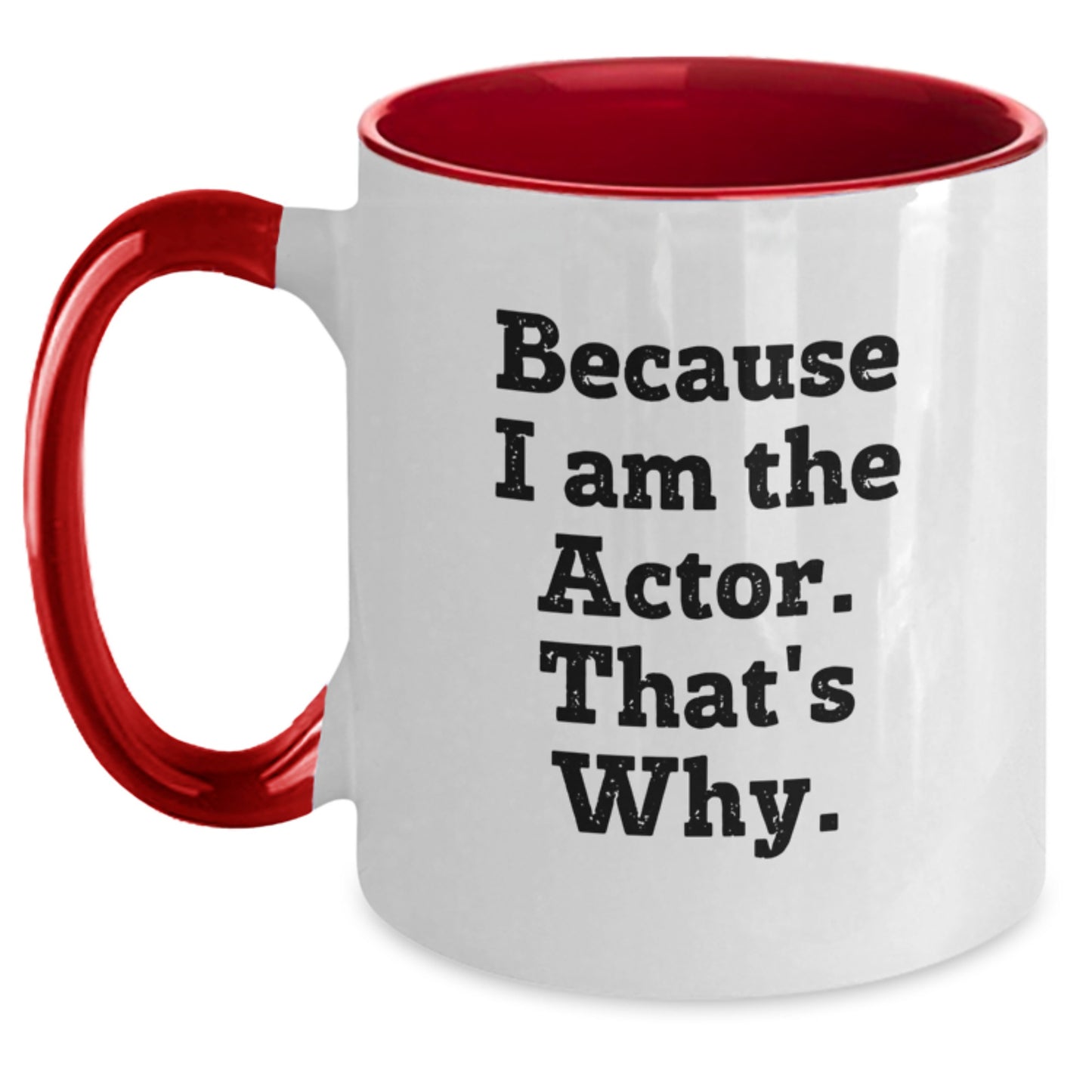 Actor Keepsake Two Tone Coffee Mug for Him Birthday Gift - Main
