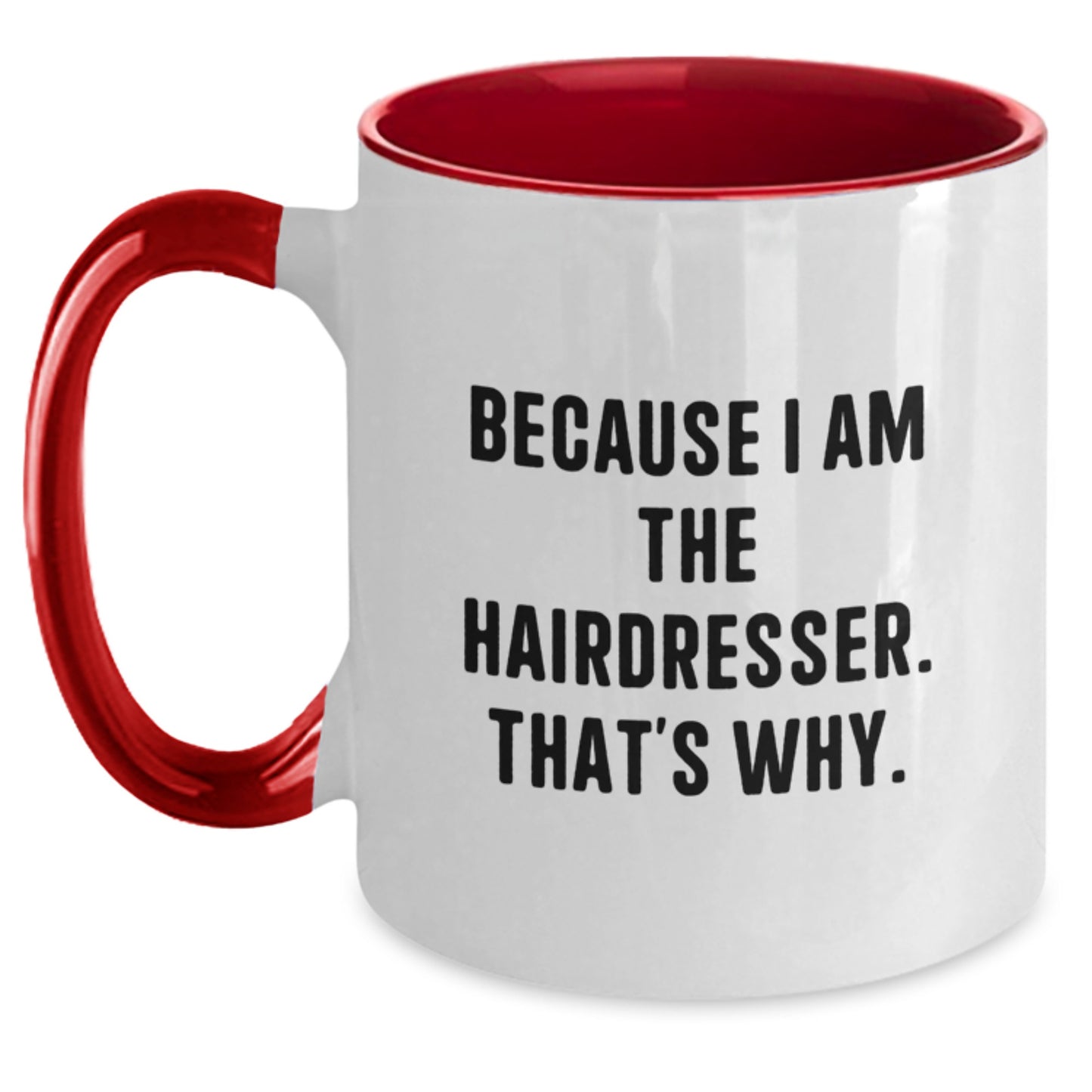 Birthday Gift for Her Hairdresser Mug – Two Tone Ceramic Present - Main