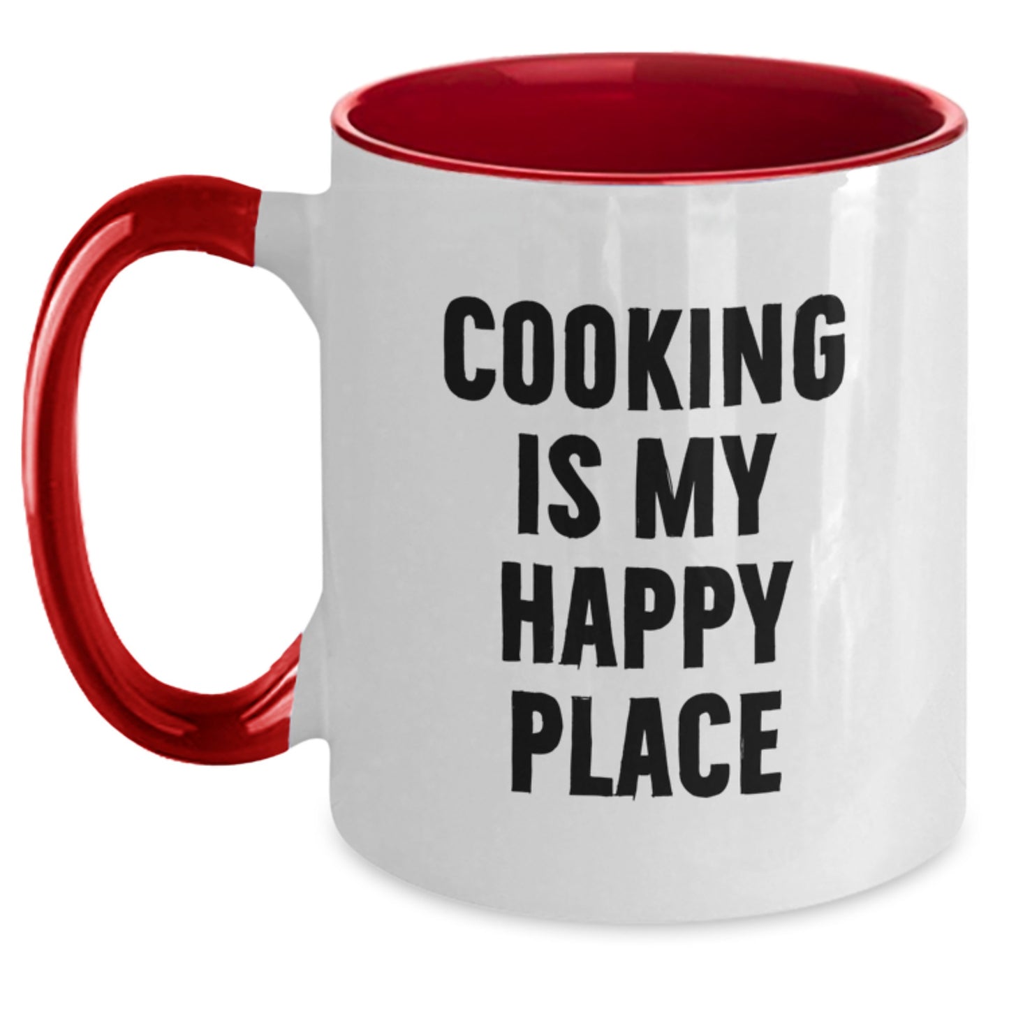 Funny Quotes Cooking Gifts from Friends, Unique Two Tone Coffee Mugs for Cooking Lovers on Valentine's - Black and White, Red and White, Navy and White, Pink and White - Main