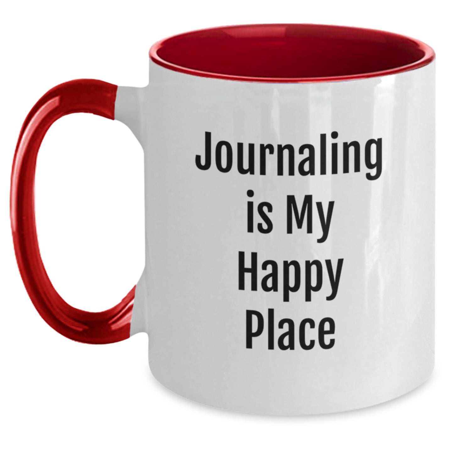 Funny Journaling Gifts for Journaling Lovers, Unique Valentine's Gifts from Men to Women, Cute Two Tone Coffee Mug - Main