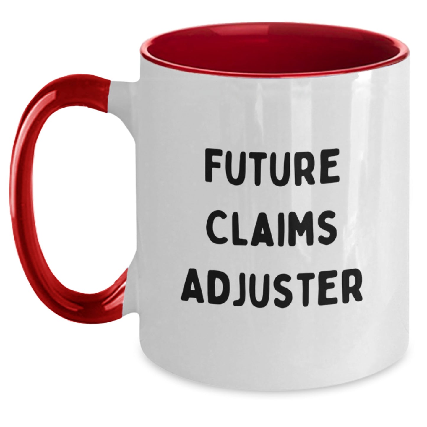 Funny Claims Adjuster Gifts for Men - Future Claims Adjuster Mugs, Two Tone Coffee Mug Gifts from Friends for Christmas Unique Presents - Main