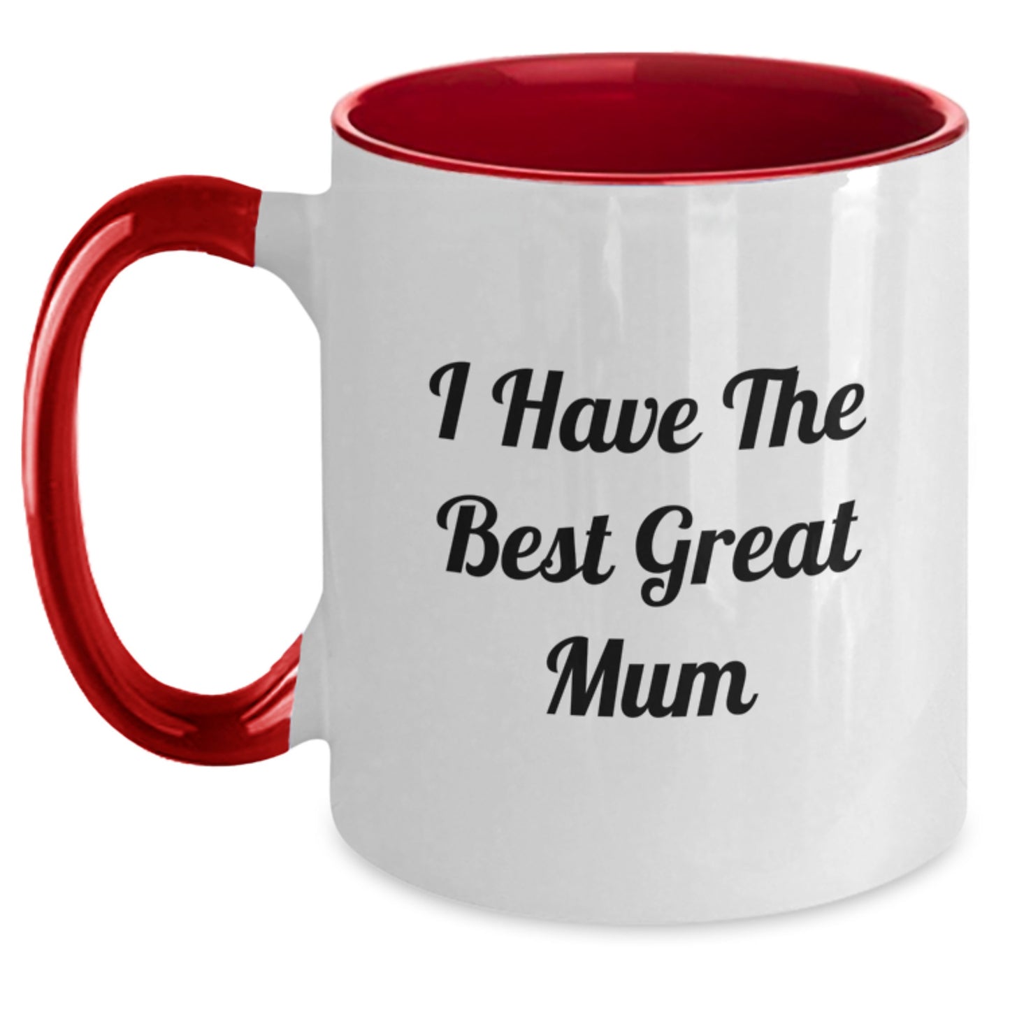 Funny I Have The Best Great Mum Gifts for Mum from Family on Father's Day Unique Two Tone Coffee Mug - Main