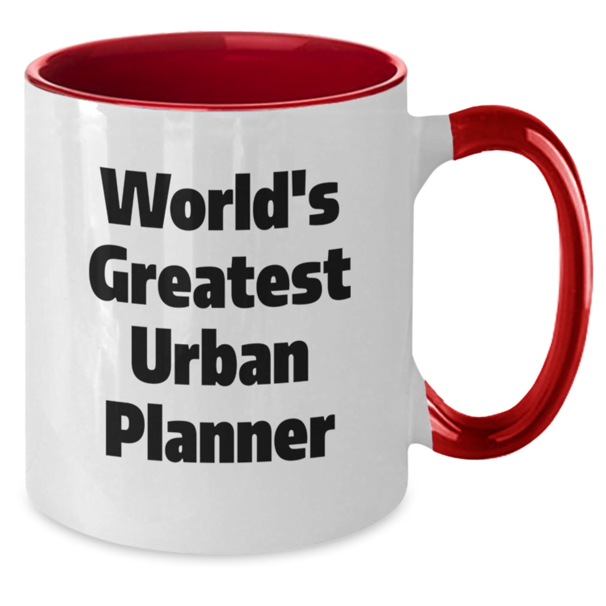 Funny World's Greatest Urban Planner Gifts from Friends and Family for Men and Women Christmas Unique Gifts Two Tone Coffee Mug - Additional