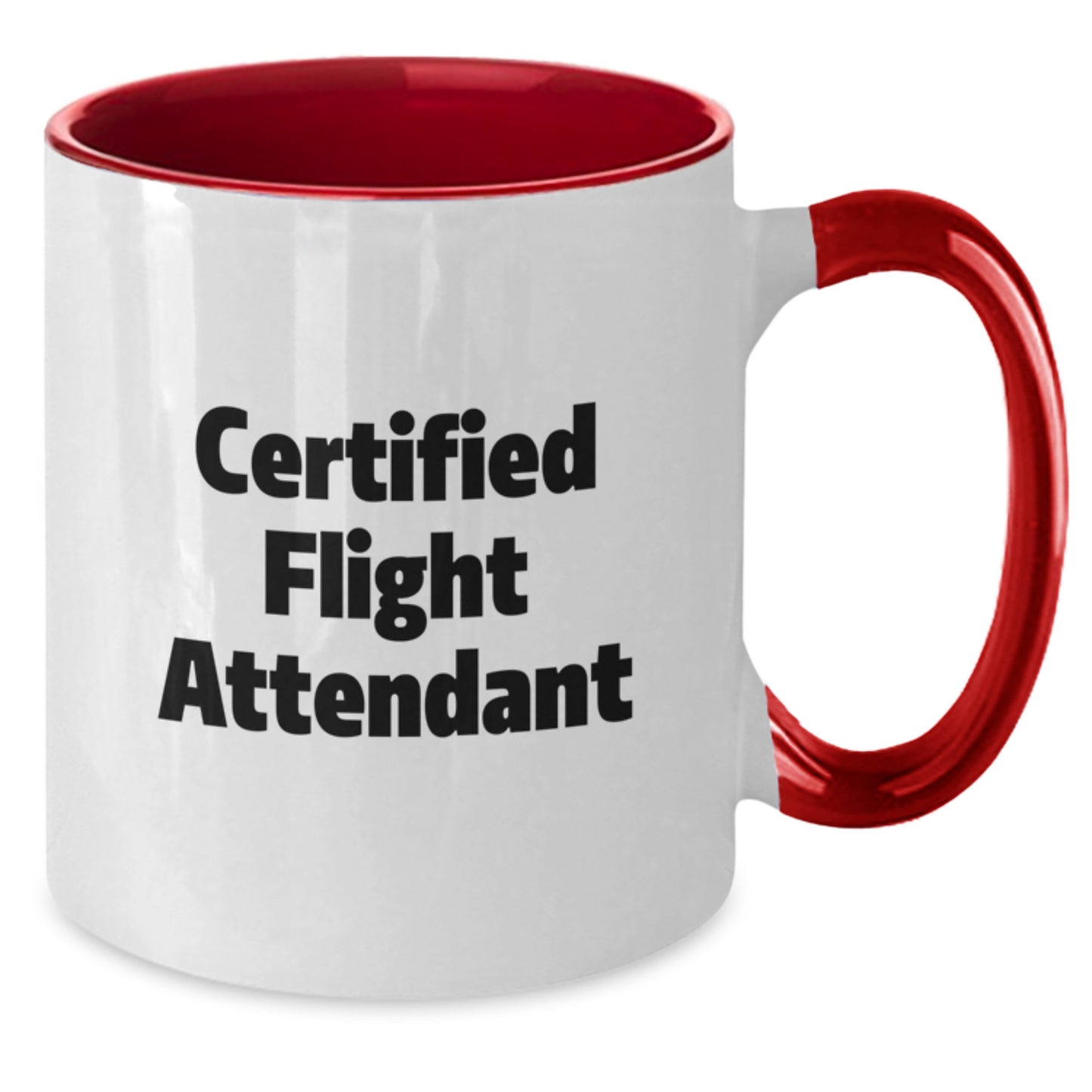 Funny Flight Attendant Gifts from Friends, Unique Two Tone Coffee Mugs for Certified Flight Attendants, Christmas Unique Gifts for Men, Women, Coworkers, Family - Additional