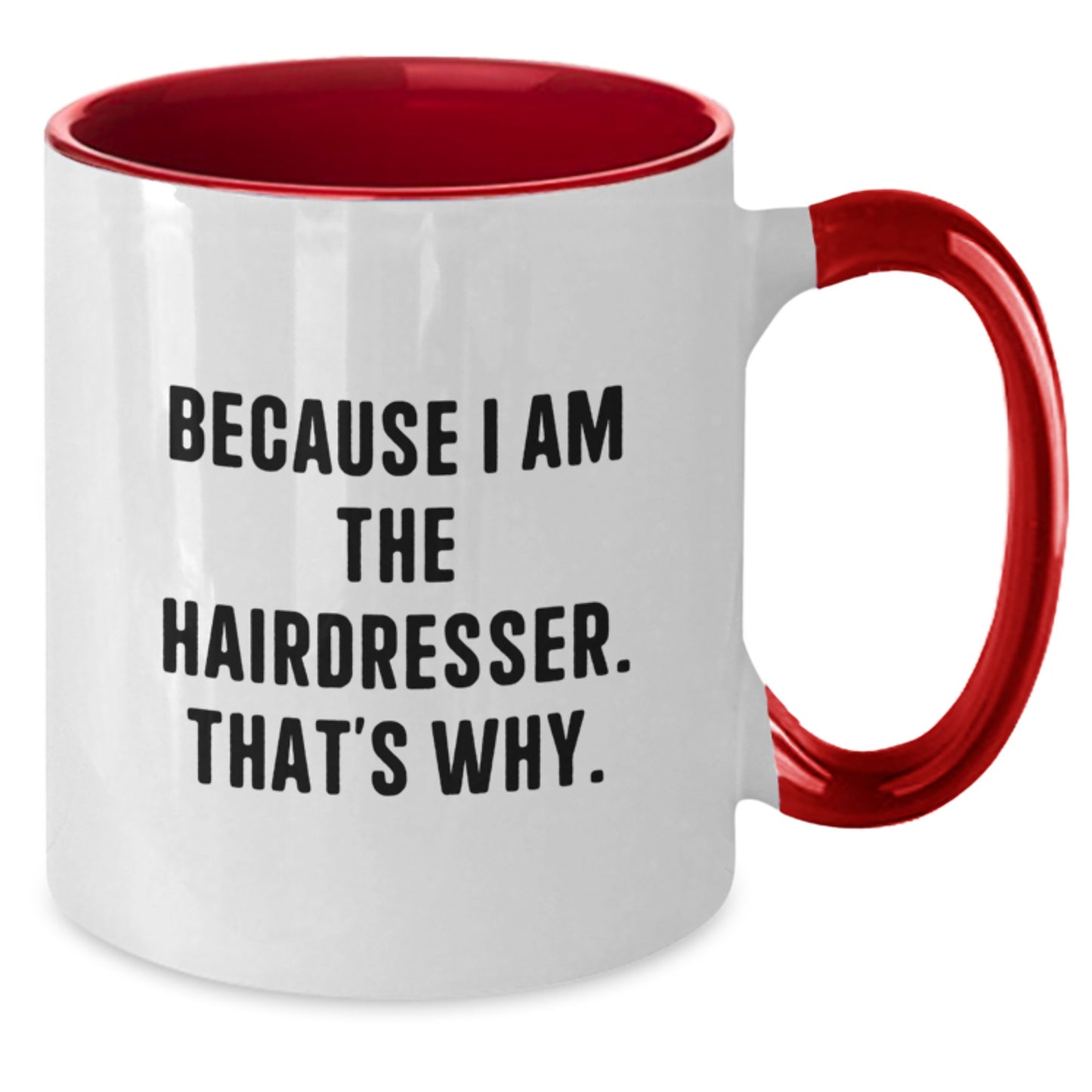 Birthday Gift for Her Hairdresser Mug – Two Tone Ceramic Present - Additional