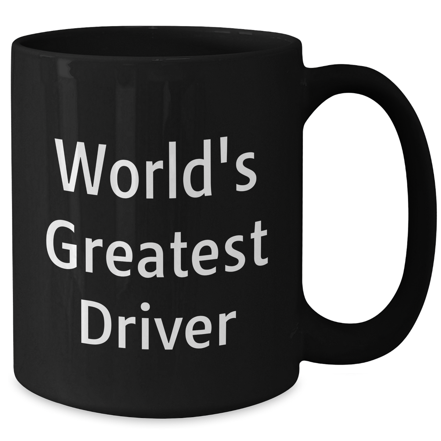 Funny World's Greatest Driver Gifts for Driver Friends Graduation Black Coffee Mug - Additional