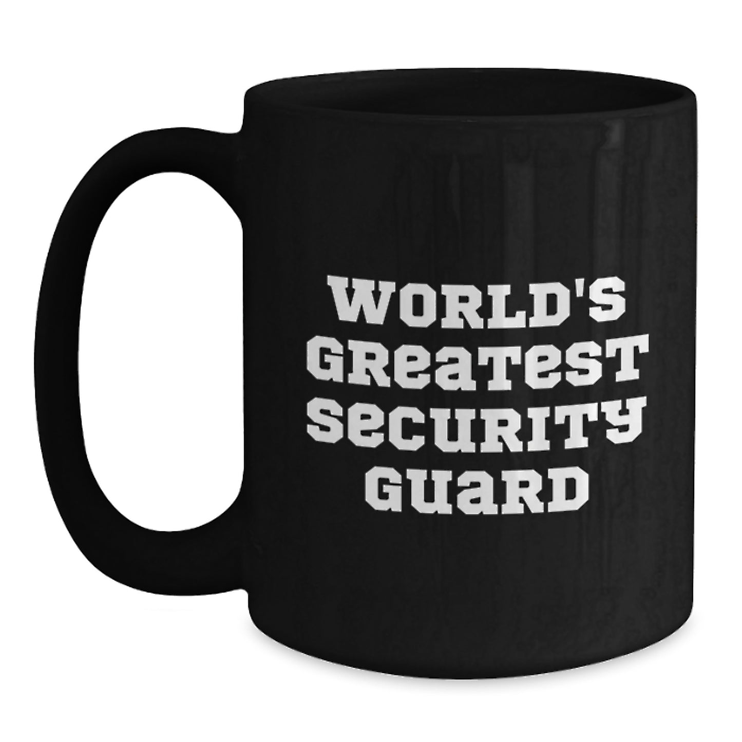 Funny Security Guard Gifts from Men to Security Guard Friends - Black Coffee Mug for Security Guard - Main
