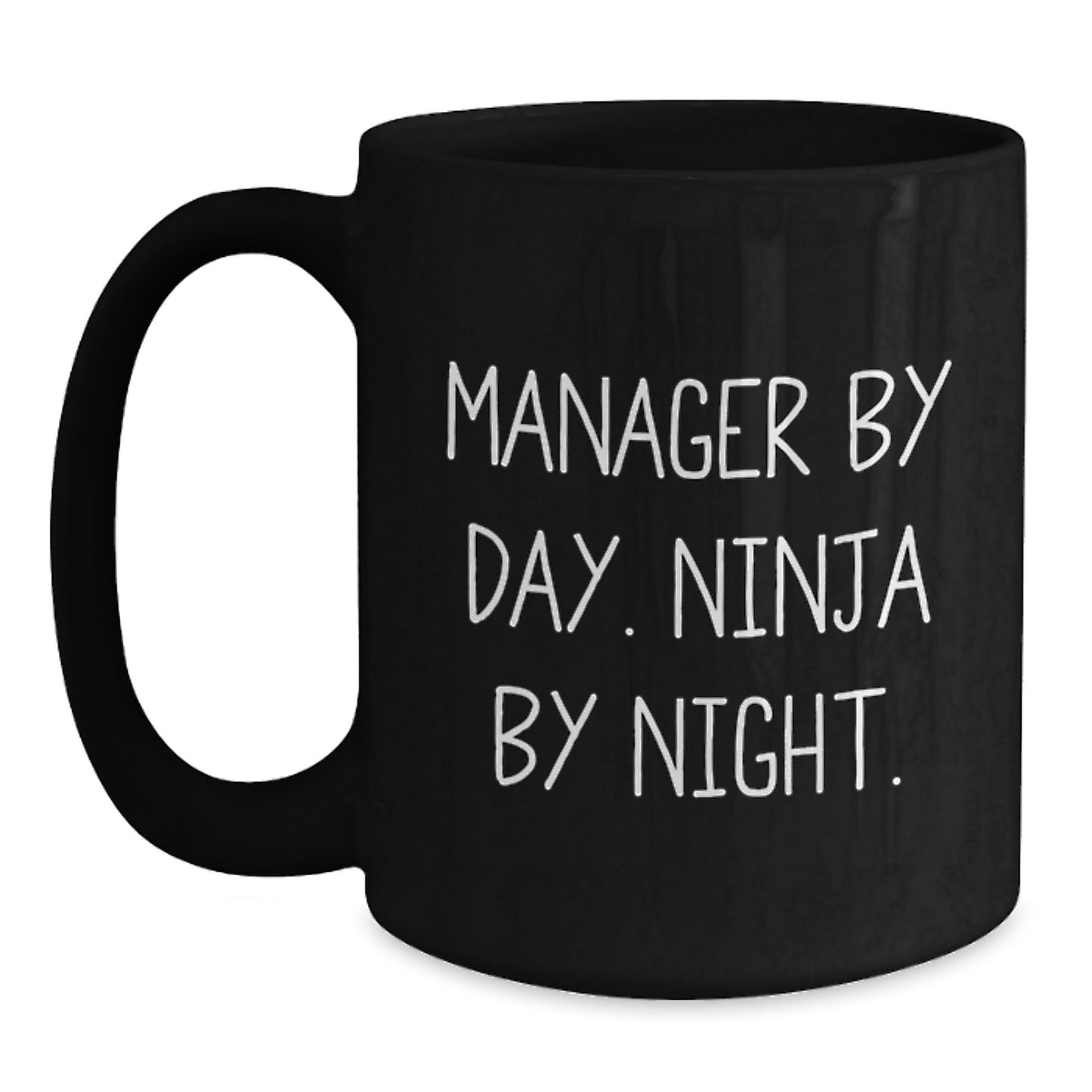 Manager Gifts from Men, Funny Black Coffee Mug, Christmas Unique Gifts for Boss Manager - Main