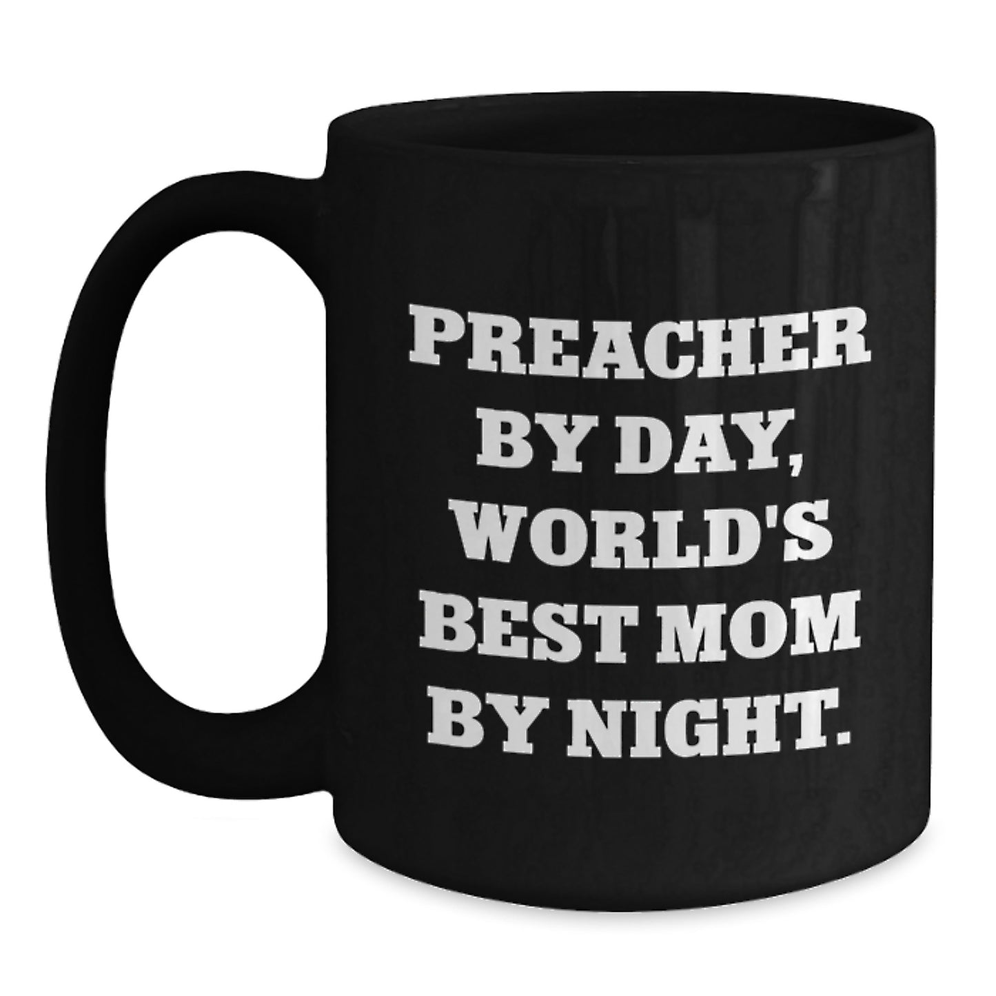 Christmas Gift for Her Preacher By Day, World's Best Mom Present - Main