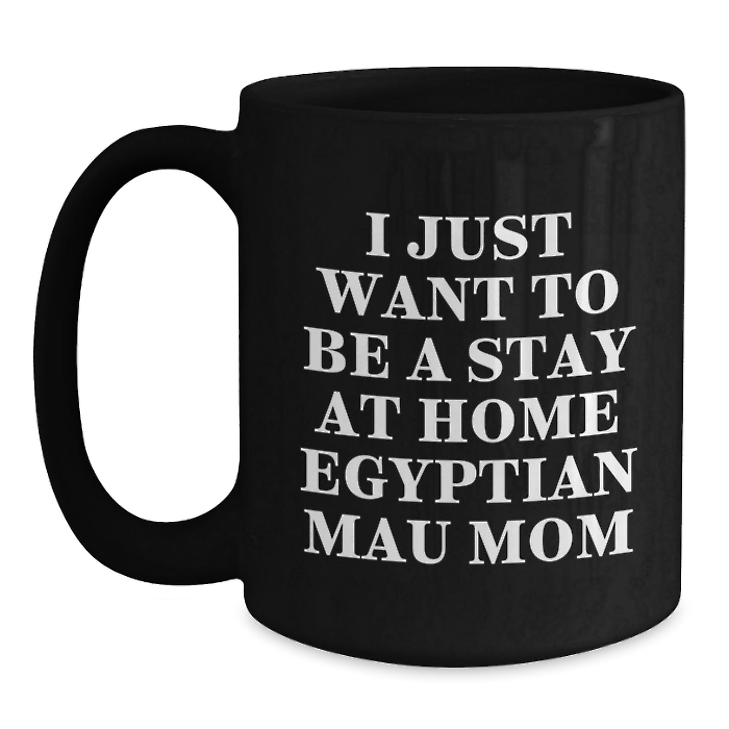 Egyptian Mau Cat Lover Gifts for Men, Funny Black Coffee Mug for Egyptian Mau Cat Mom, Unique Christmas Unique Gifts from Family to Women - Main