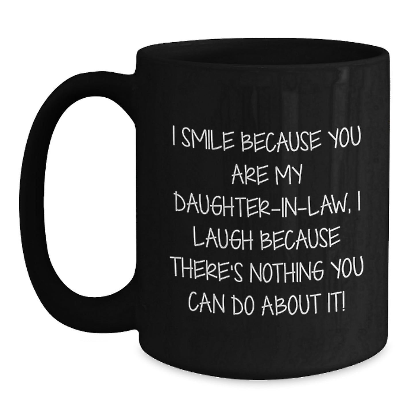 Funny Daughter-in-law Gifts for Daughter-in-law, Black Coffee Mug for Coffee Lover, Gifts from Family for Mother's Day - Main