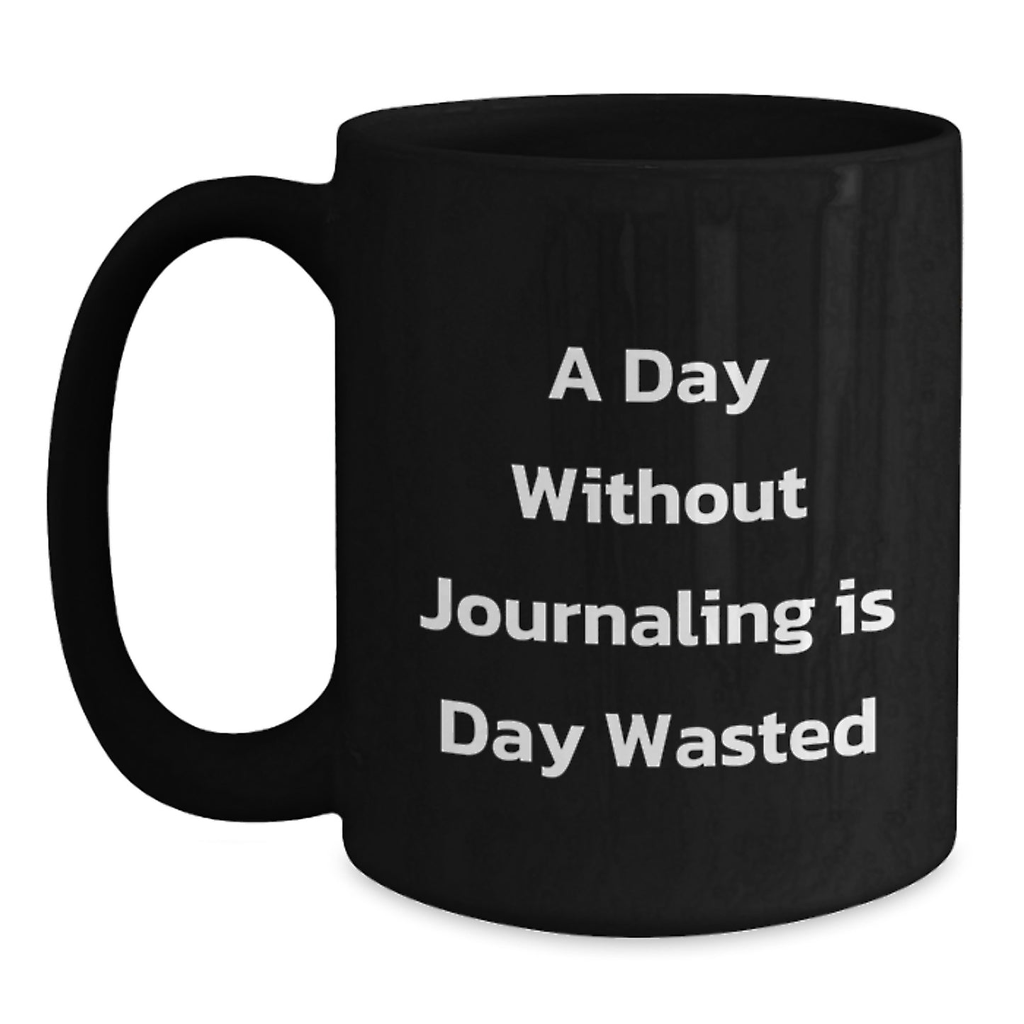 Funny Journaling Gifts from Friends for Journaling Enthusiasts Black Coffee Mug - Main