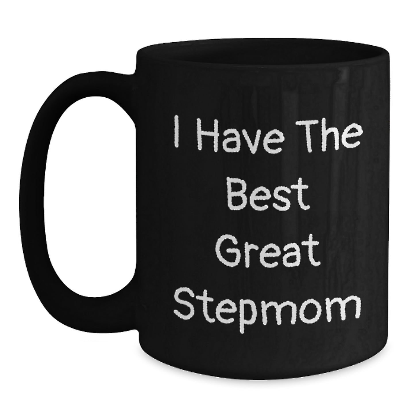 Funny Stepmom Gifts from Men, Unique Black Coffee Mug for Stepmom on Mother's Day - Main